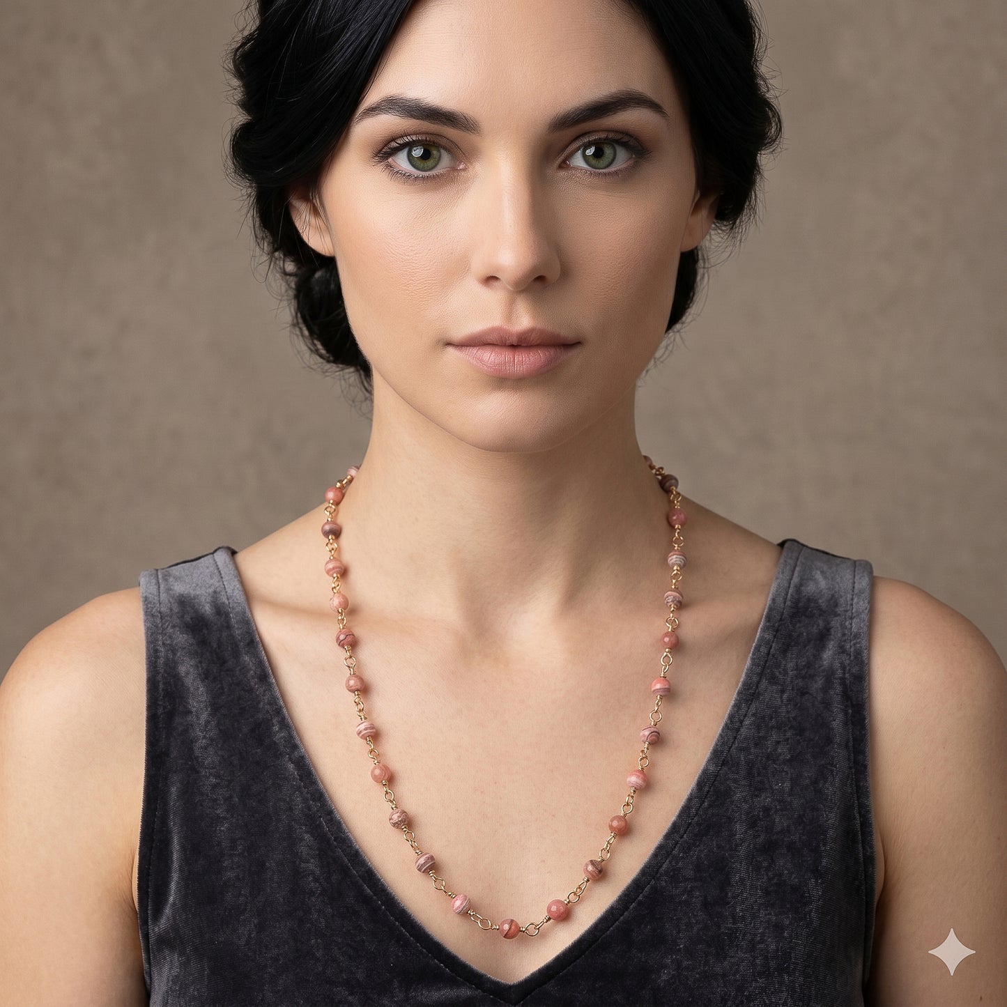 The Petal Blush Necklace – Fine Rhodochrosite