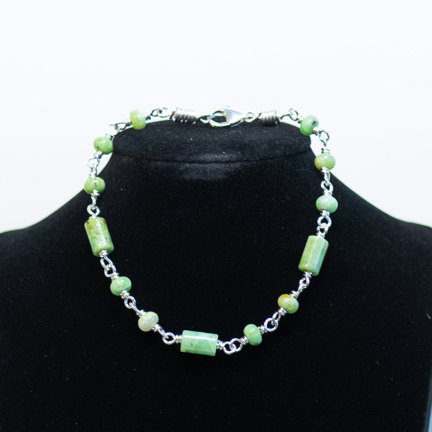 The Verdanza Bloom Bracelet – Chrysoprase & Sterling Silver