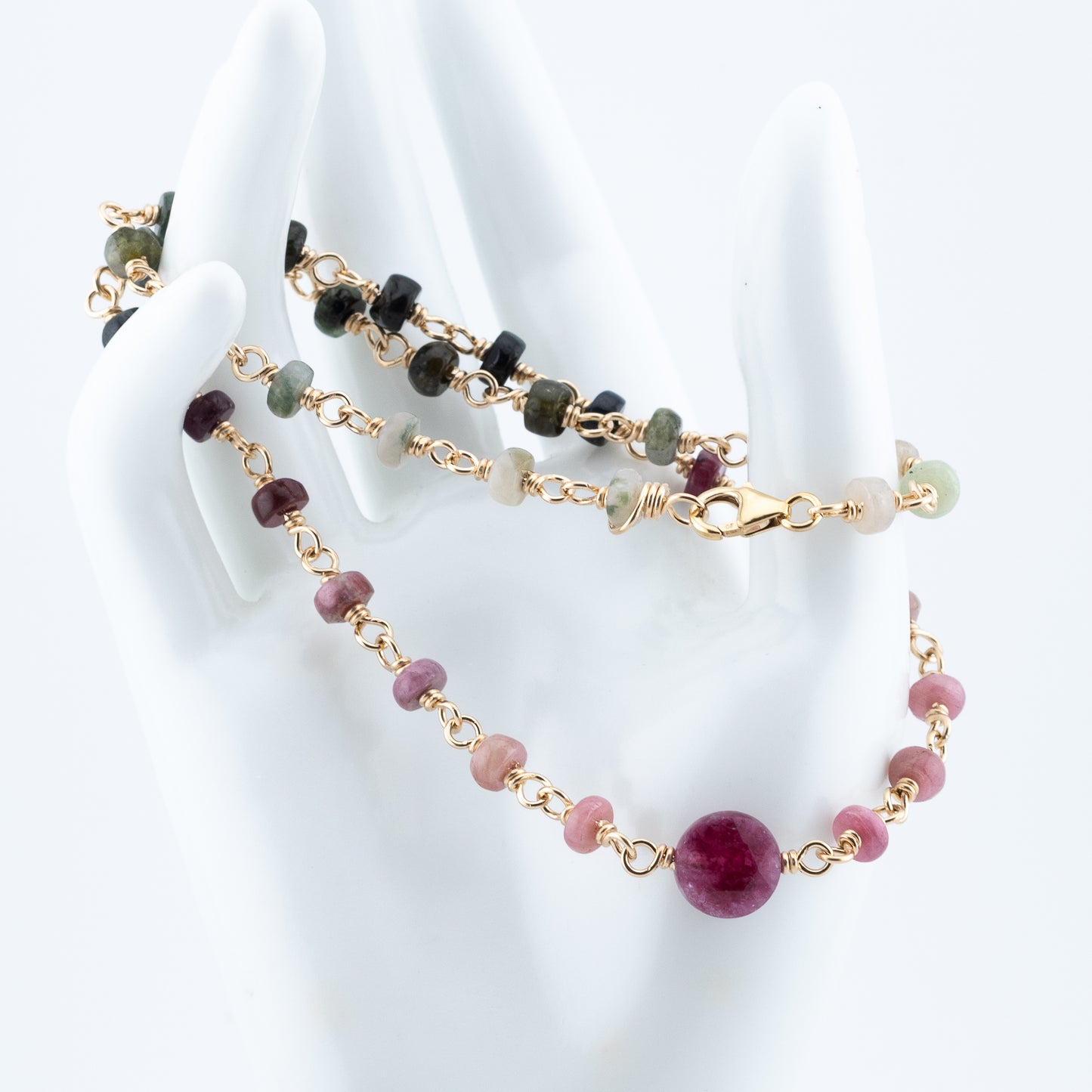 The Tourmaline Spectrum Necklace – Gradient Multi Color Tourmaline