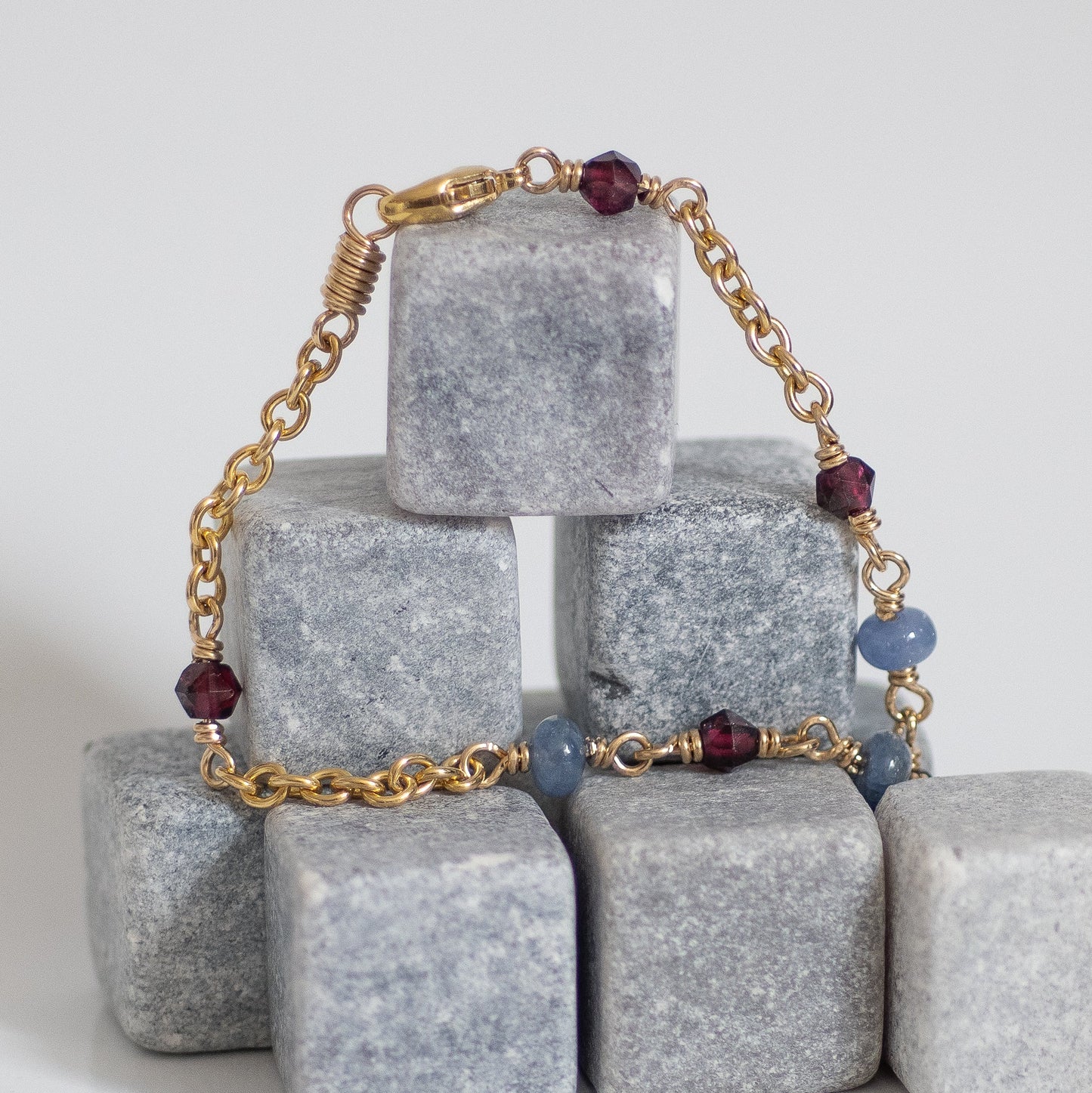 Sapphire and Garnet Bracelet