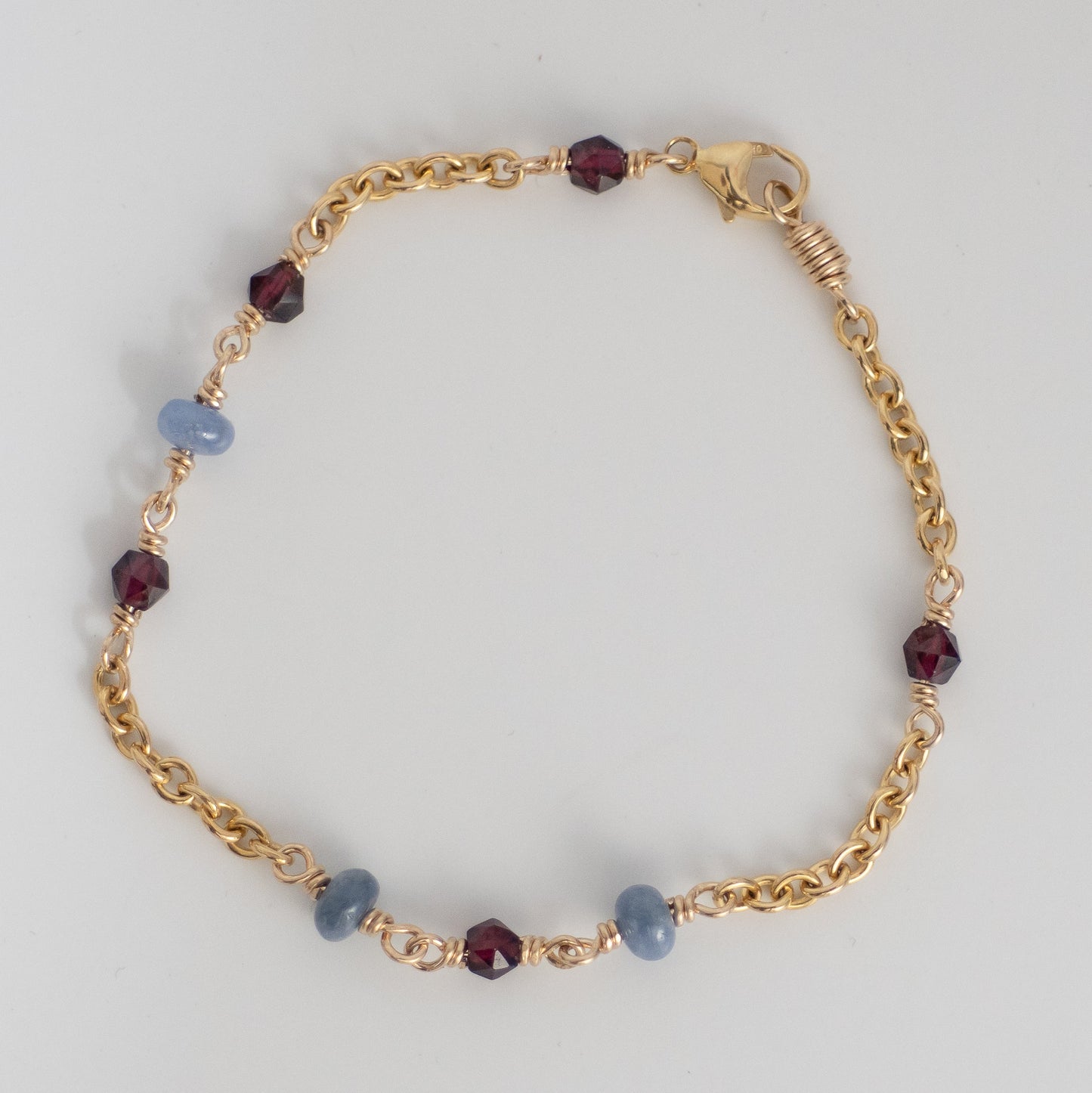 Sapphire and Garnet Bracelet