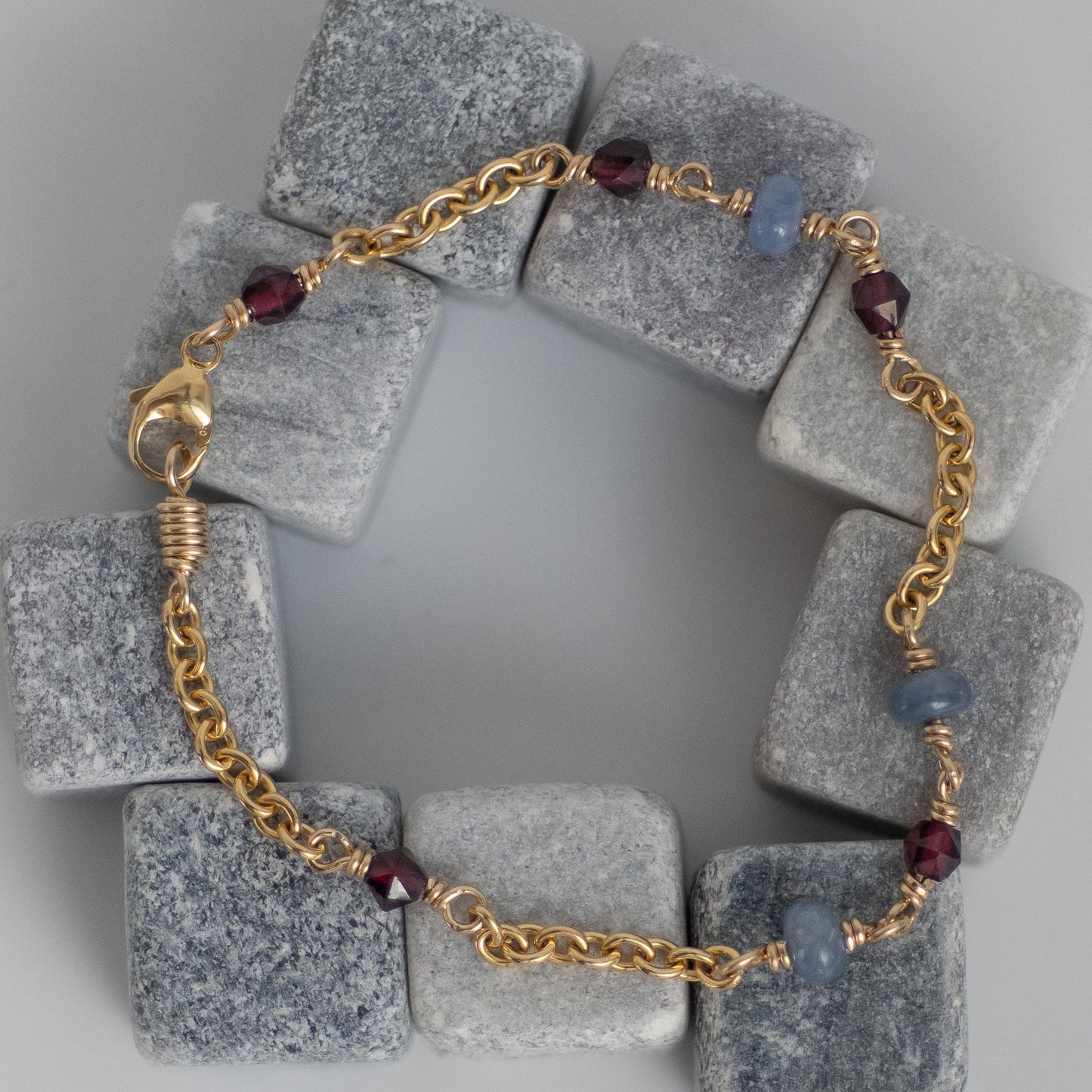 Sapphire and Garnet Bracelet