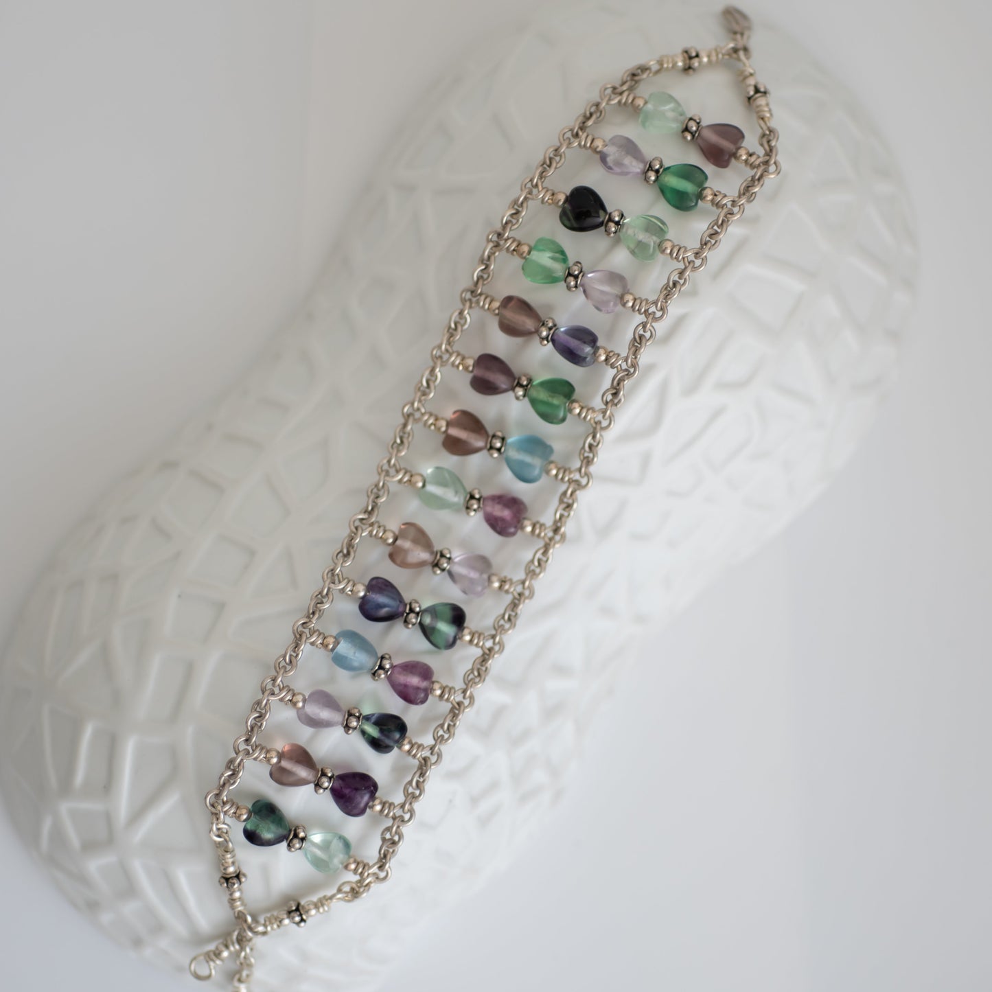 Multi Color Fluorite Bracelet