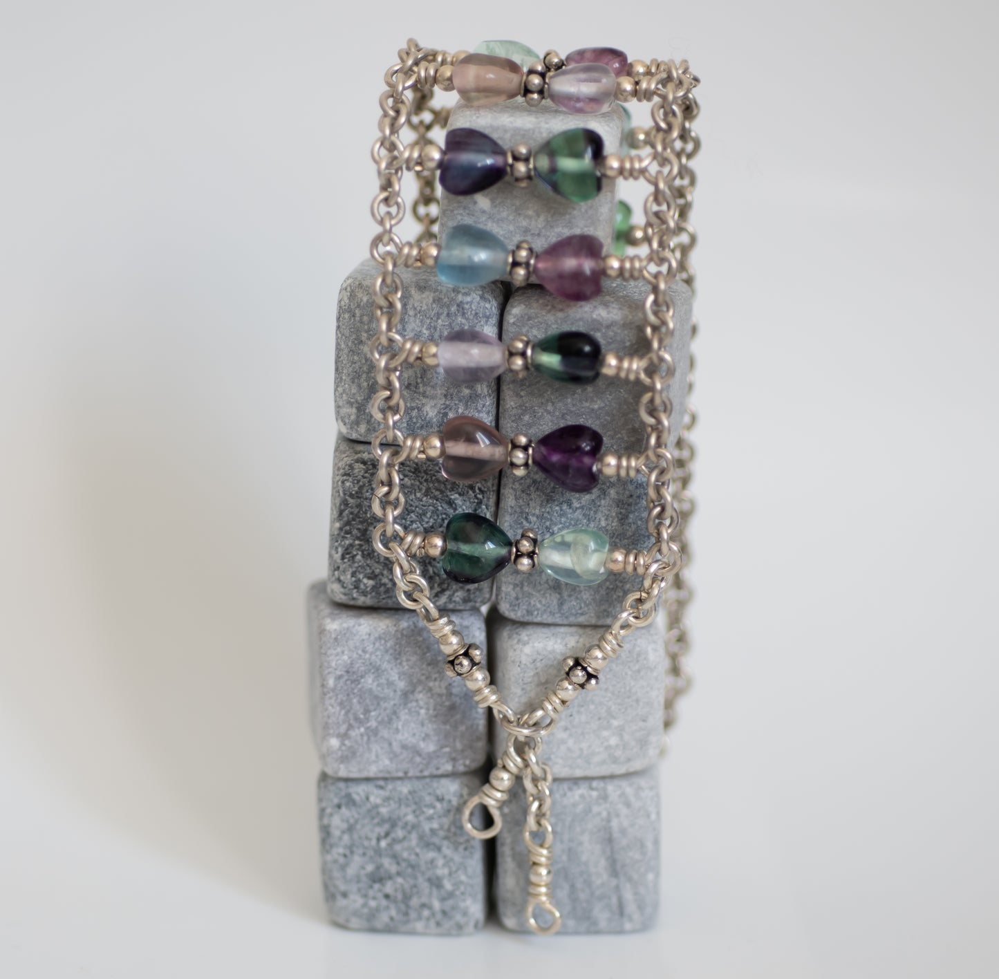 Multi Color Fluorite Bracelet