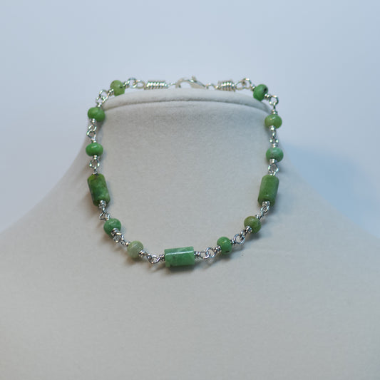 The Verdanza Bloom Bracelet – Chrysoprase & Sterling Silver
