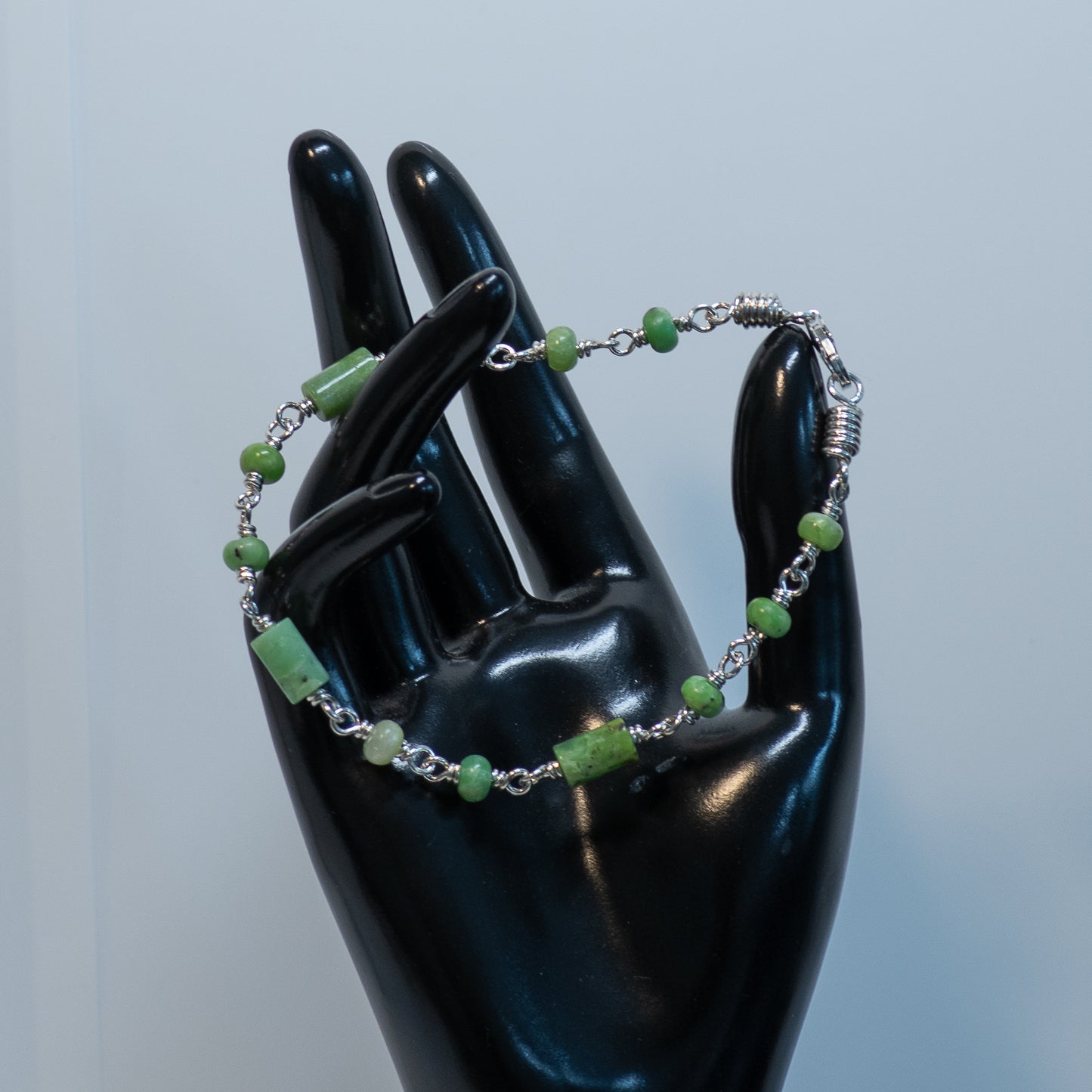 The Verdanza Bloom Bracelet – Chrysoprase & Sterling Silver