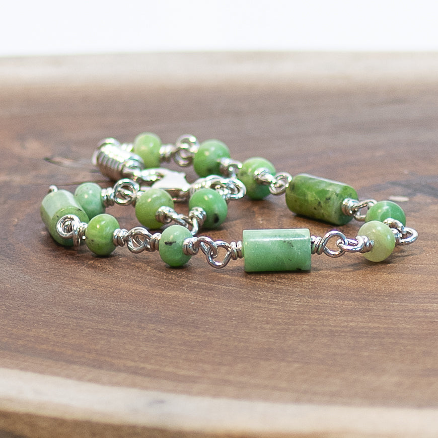 The Verdanza Bloom Bracelet – Chrysoprase & Sterling Silver