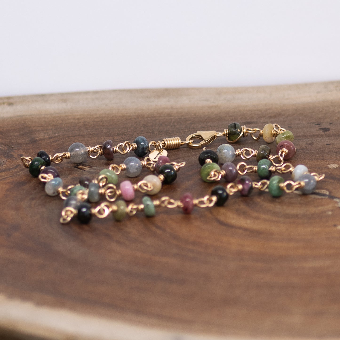 The Iridescent Prism Necklace – Multi-Color Tourmaline & Labradorite