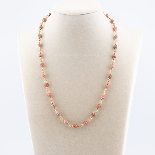 The Petal Blush Necklace – Fine Rhodochrosite