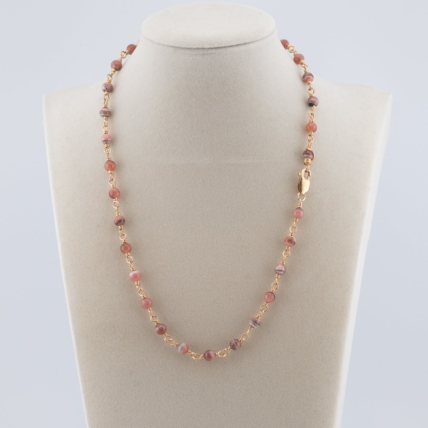 The Petal Blush Necklace – Fine Rhodochrosite