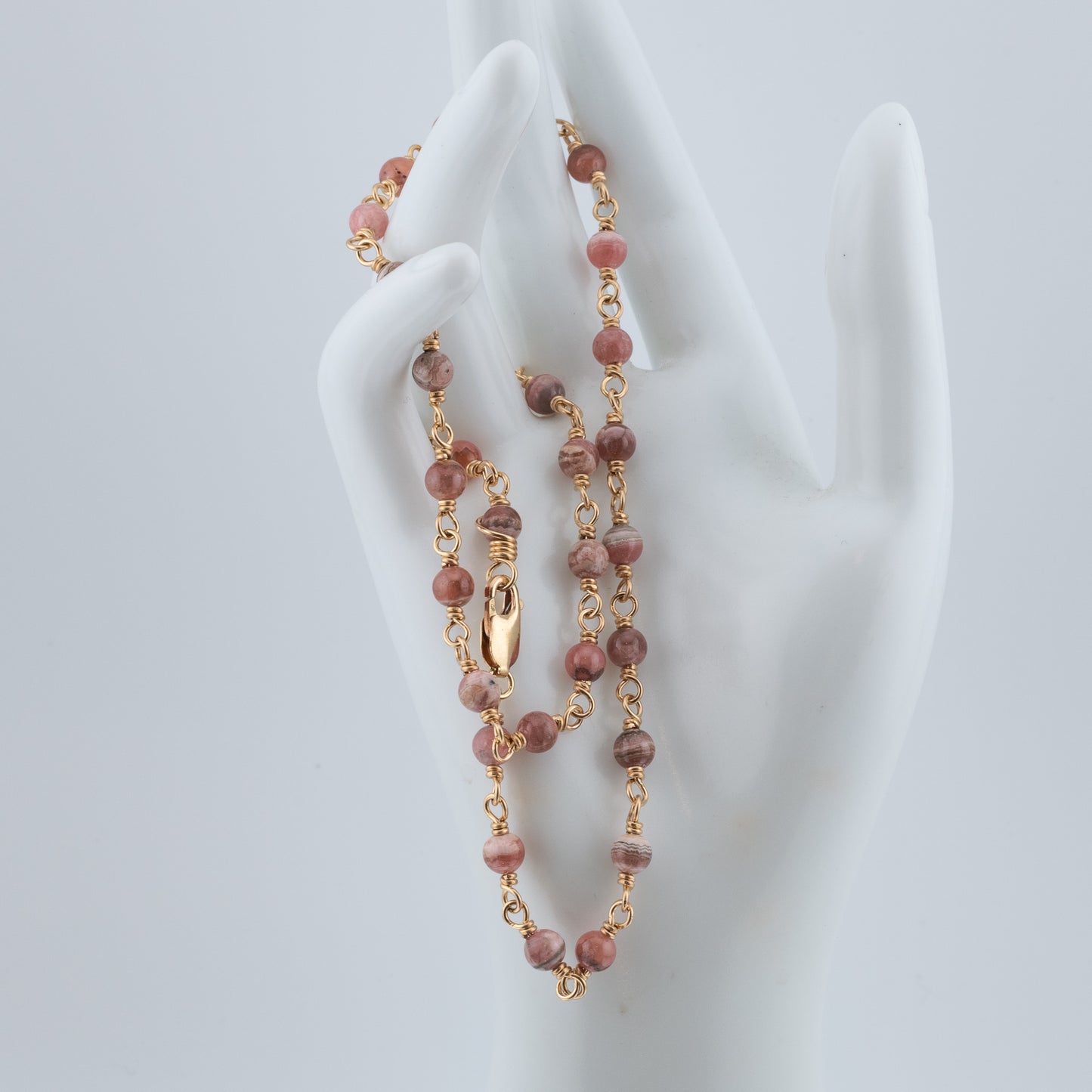 The Petal Blush Necklace – Fine Rhodochrosite
