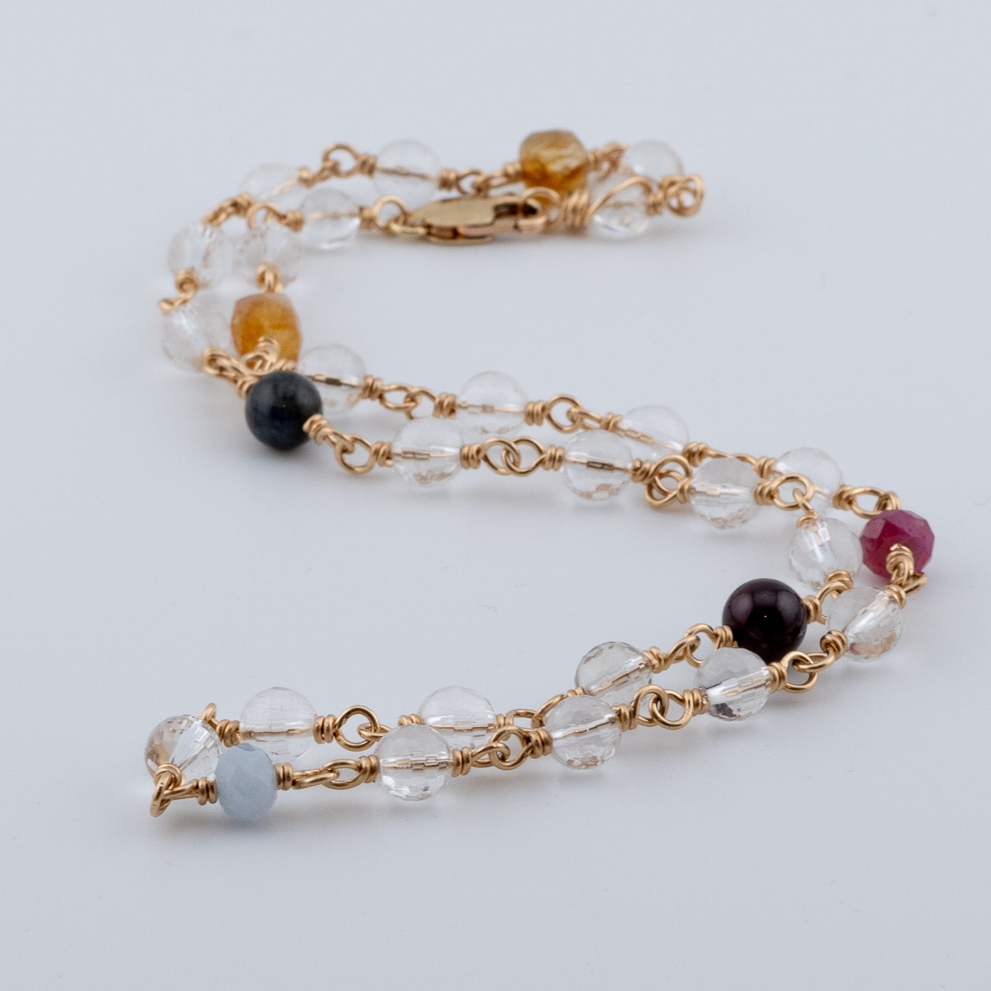 The Prism Spectrum Necklace – Crystal Quartz & Multi-Gemstone
