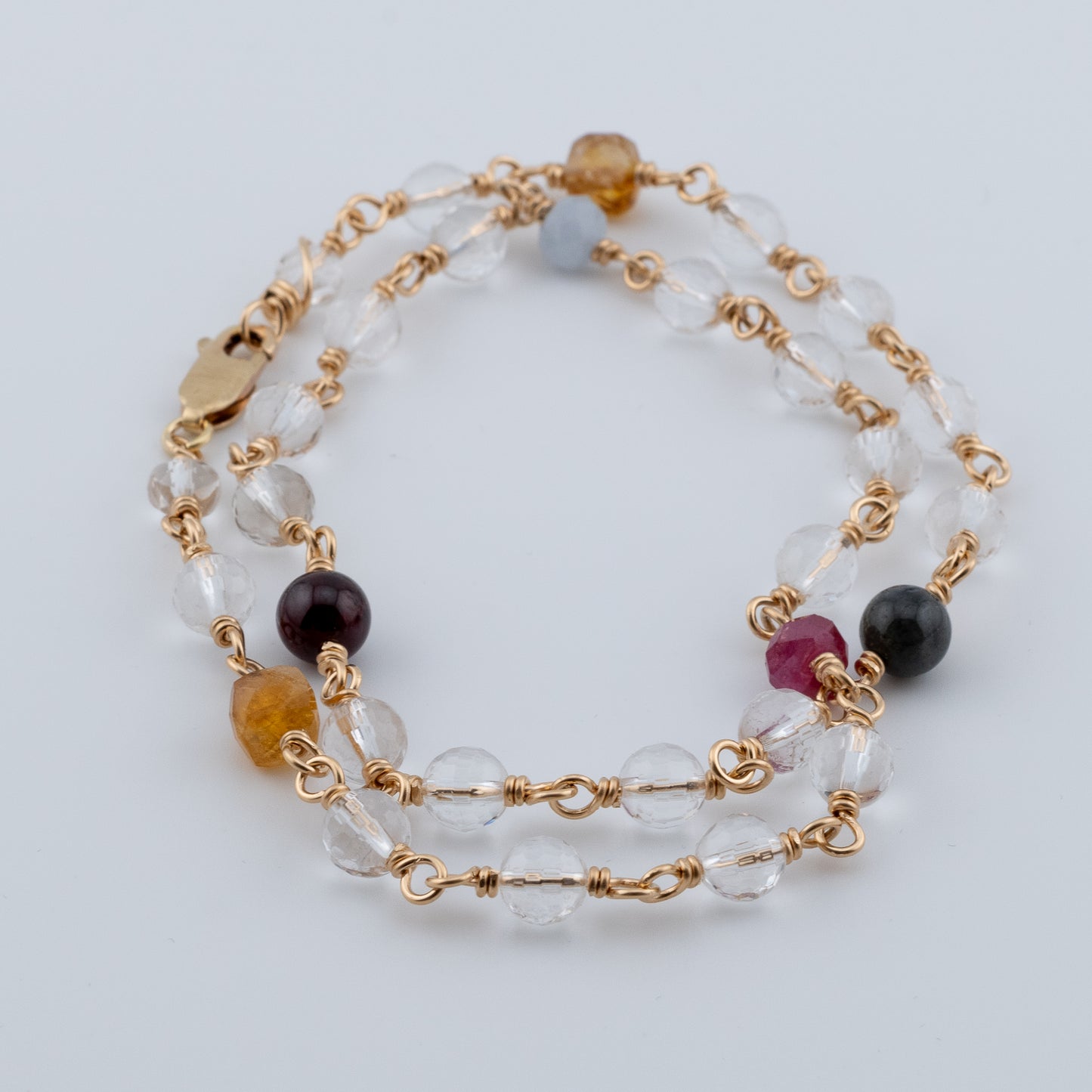 The Prism Spectrum Necklace – Crystal Quartz & Multi-Gemstone