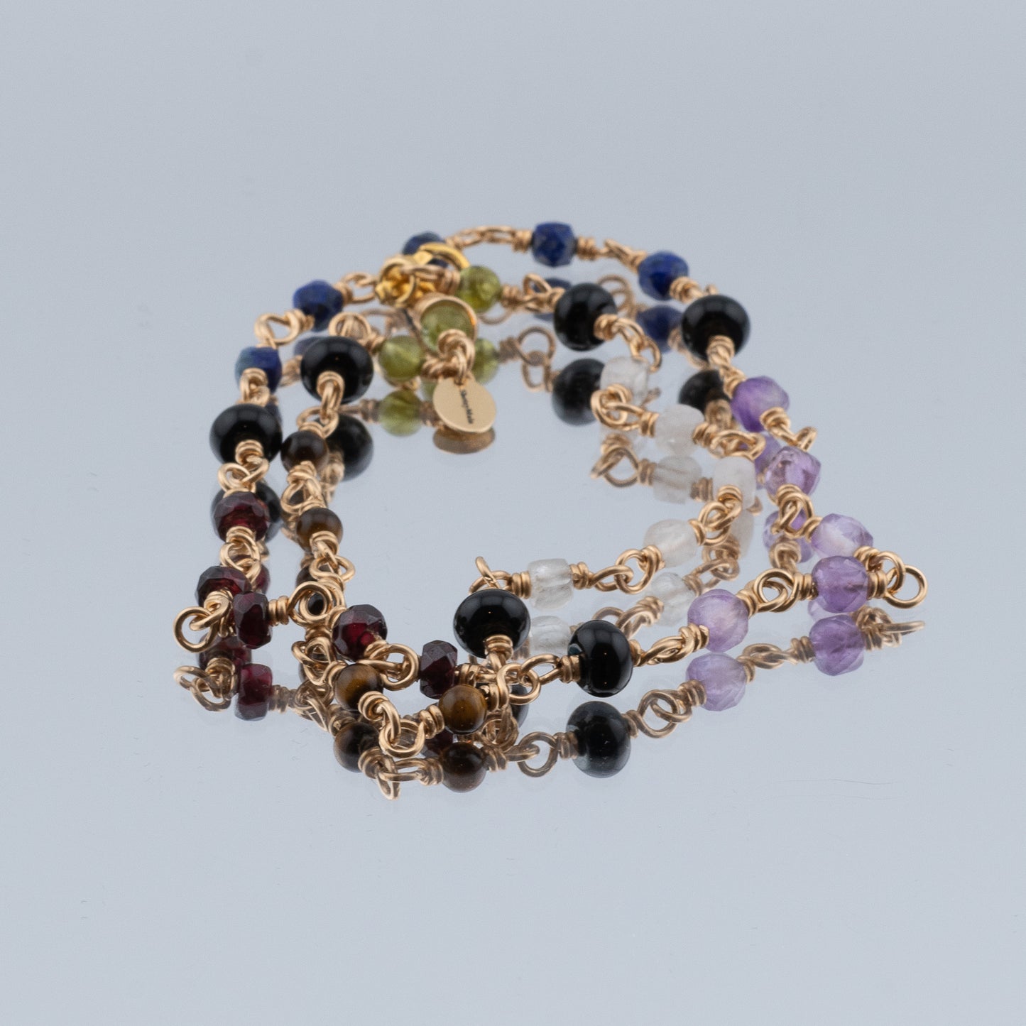 The Prism Gallery Necklace – Multi-Gemstone & Black Onyx