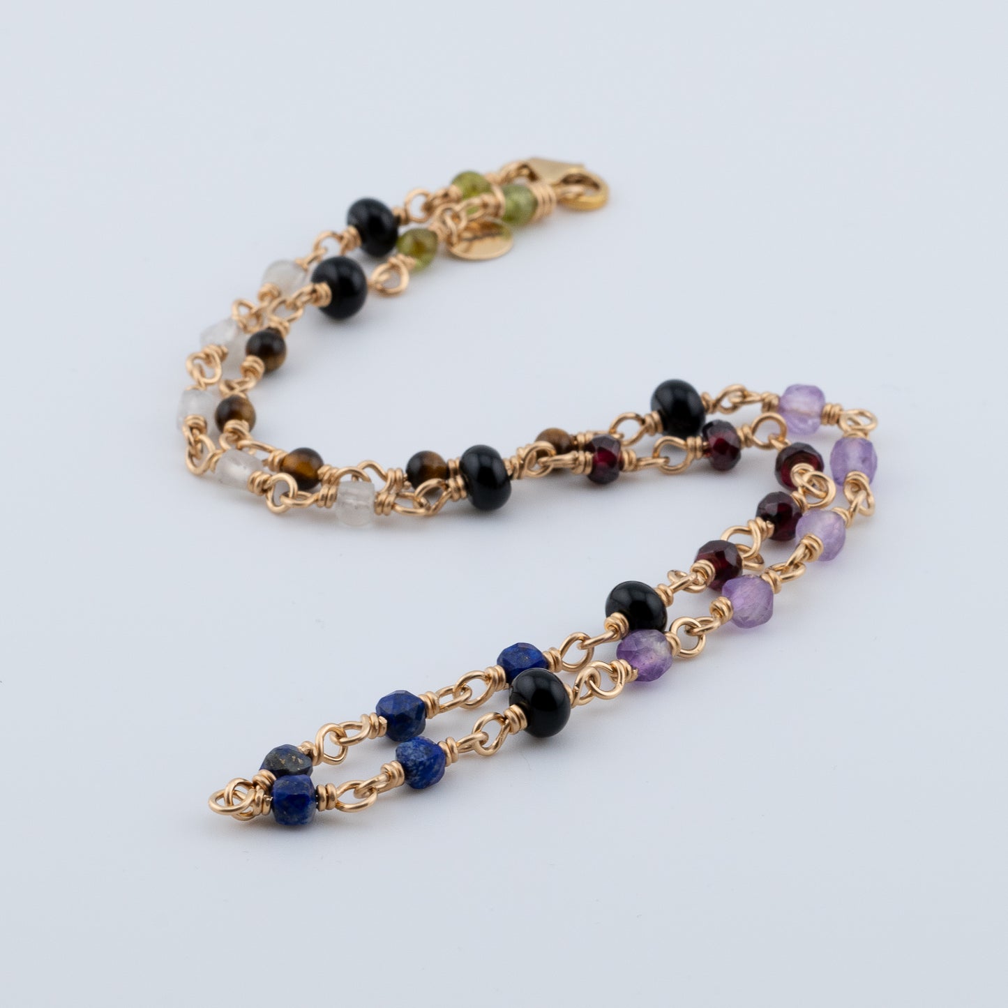 The Prism Gallery Necklace – Multi-Gemstone & Black Onyx