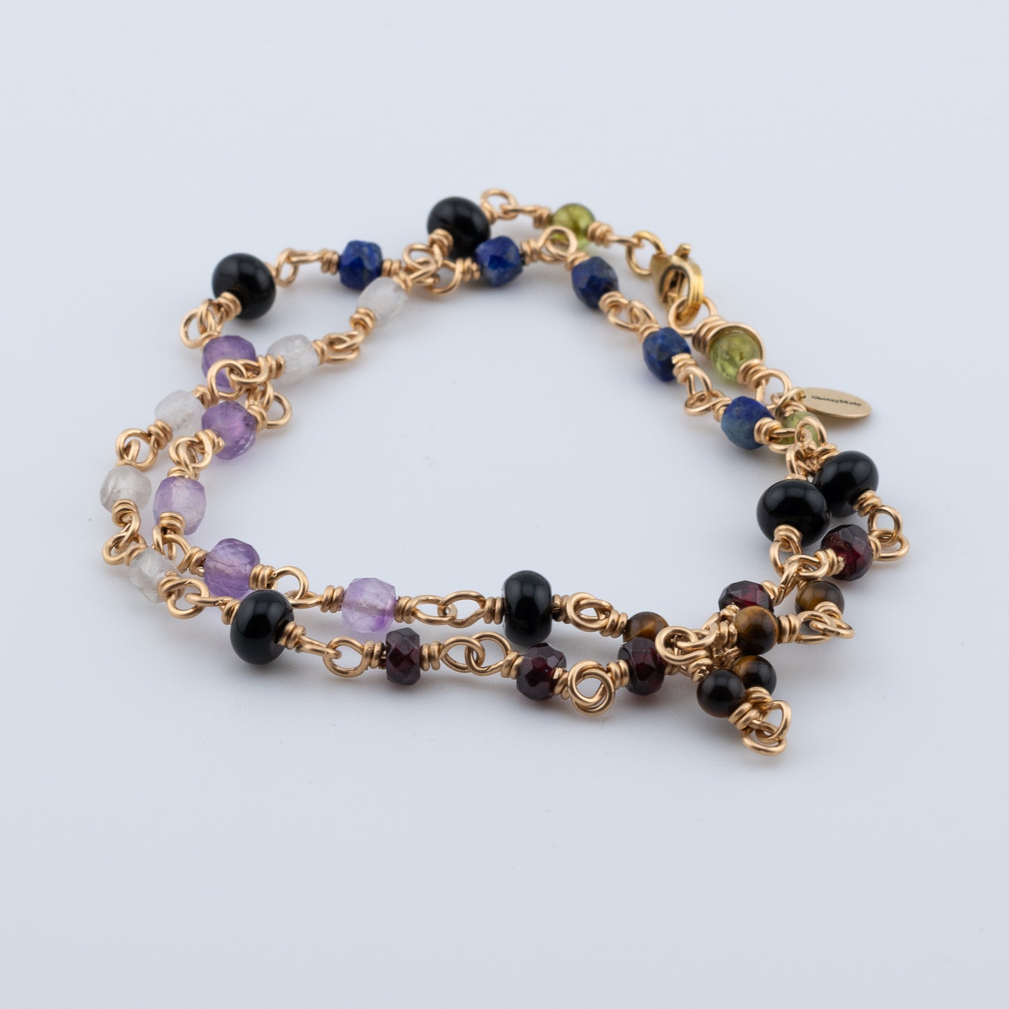 The Prism Gallery Necklace – Multi-Gemstone & Black Onyx