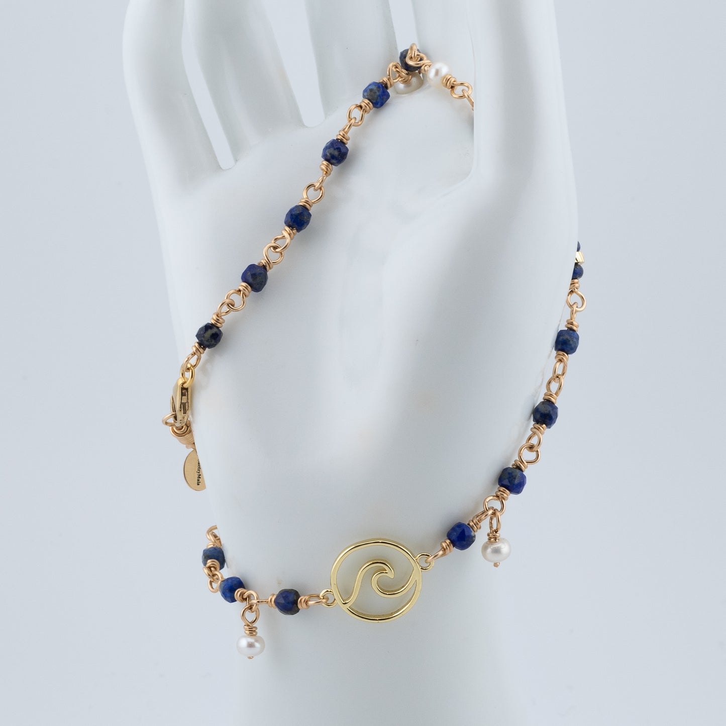 The Water Tribe Talisman – Lapis & Freshwater Pearl
