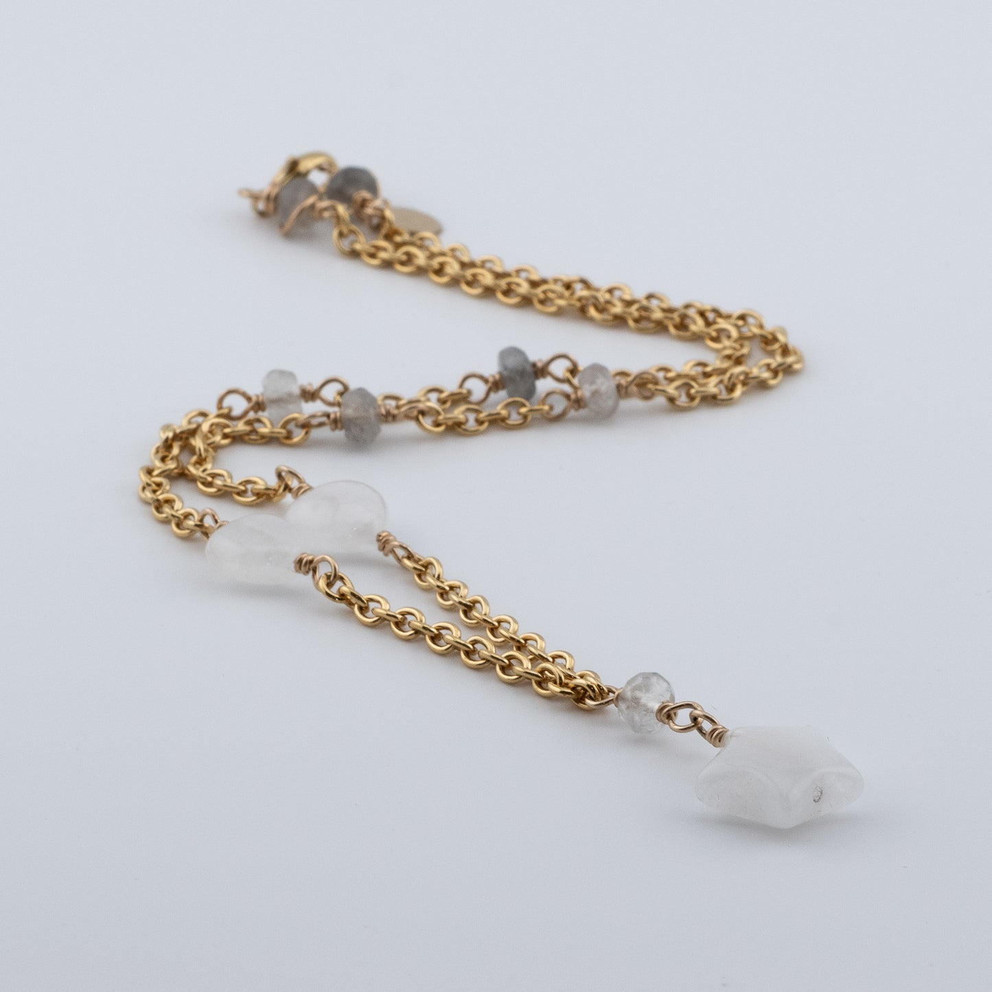 The Celestial Heart Necklace – Star & Heart Quartz