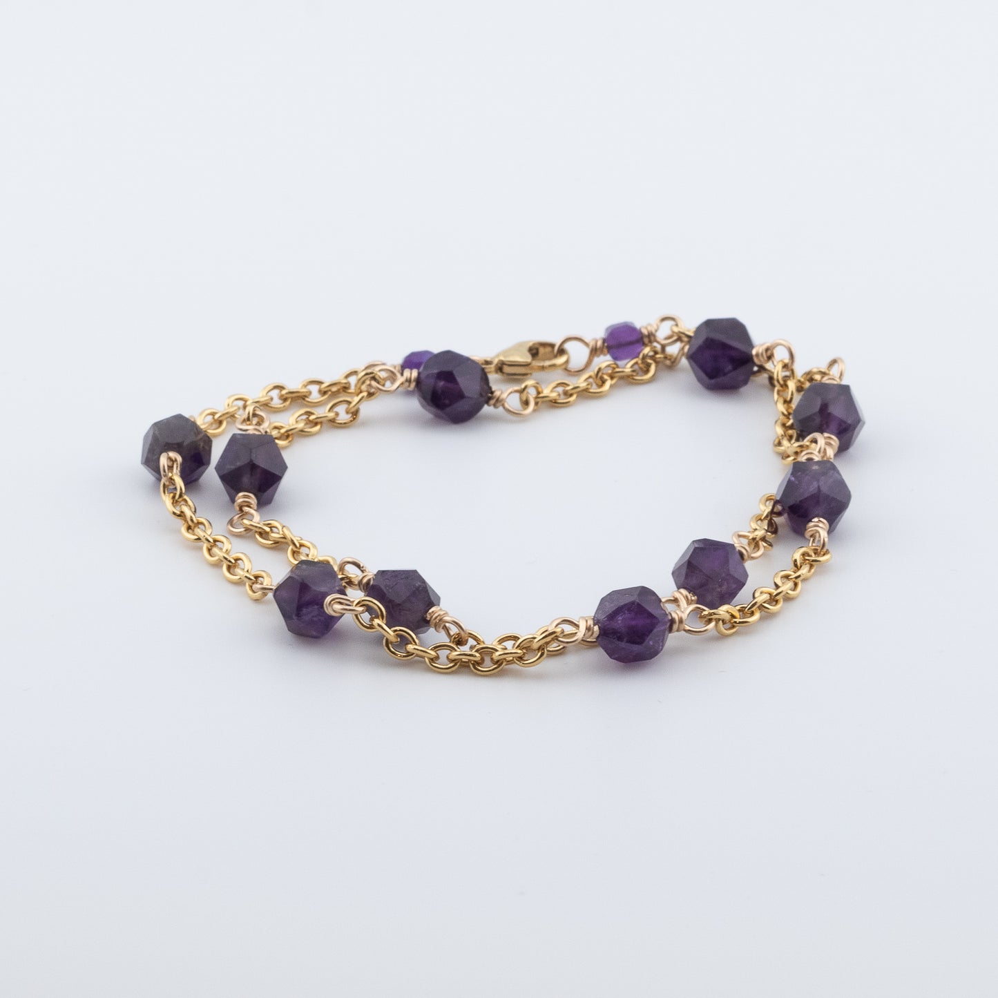 The Amethyst Lattice Necklace – Intricate Wire Artistry