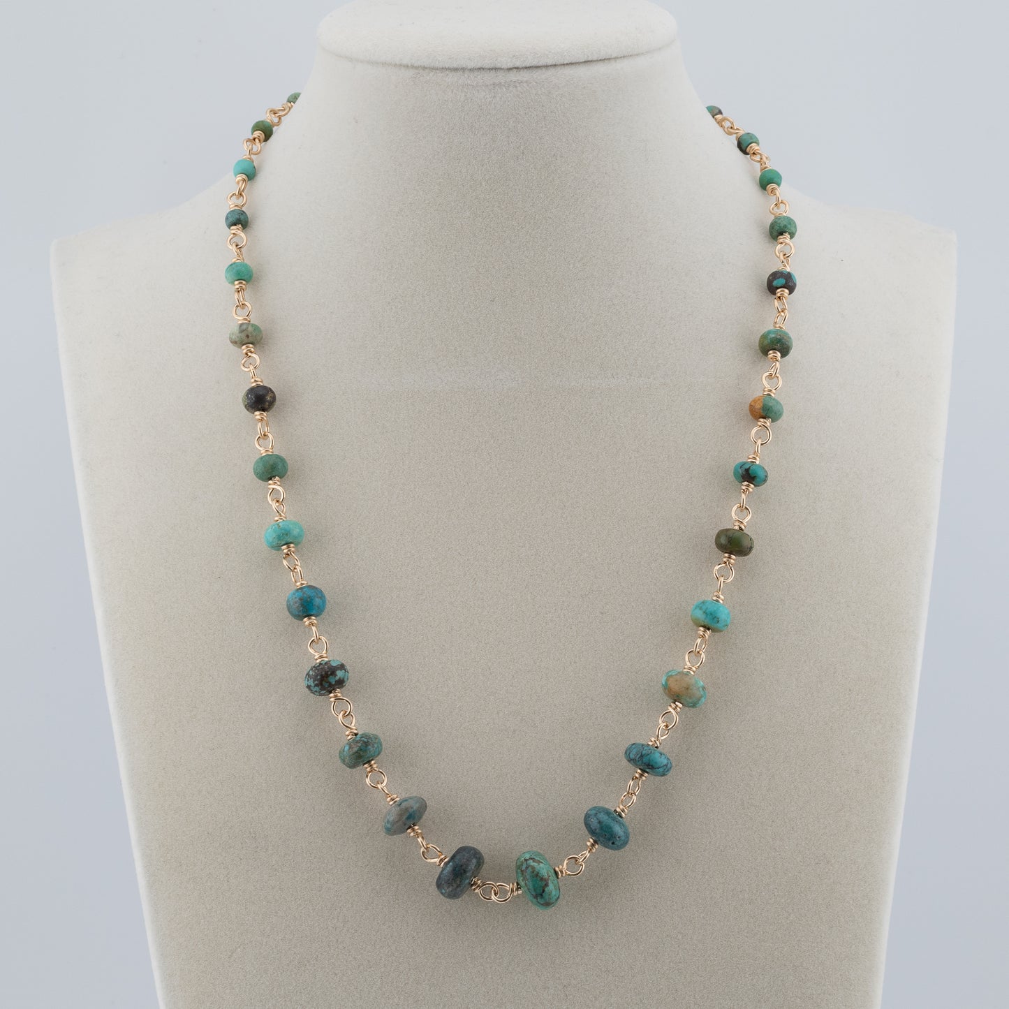 The Azure Earth Necklace – Graduated Turquoise