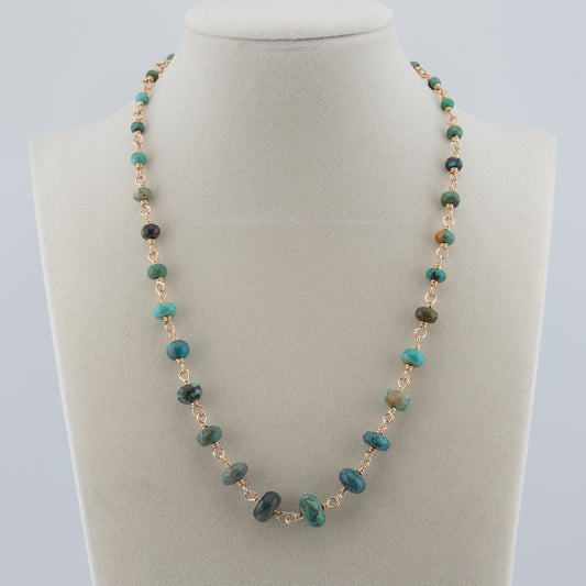 The Azure Earth Necklace – Graduated Turquoise
