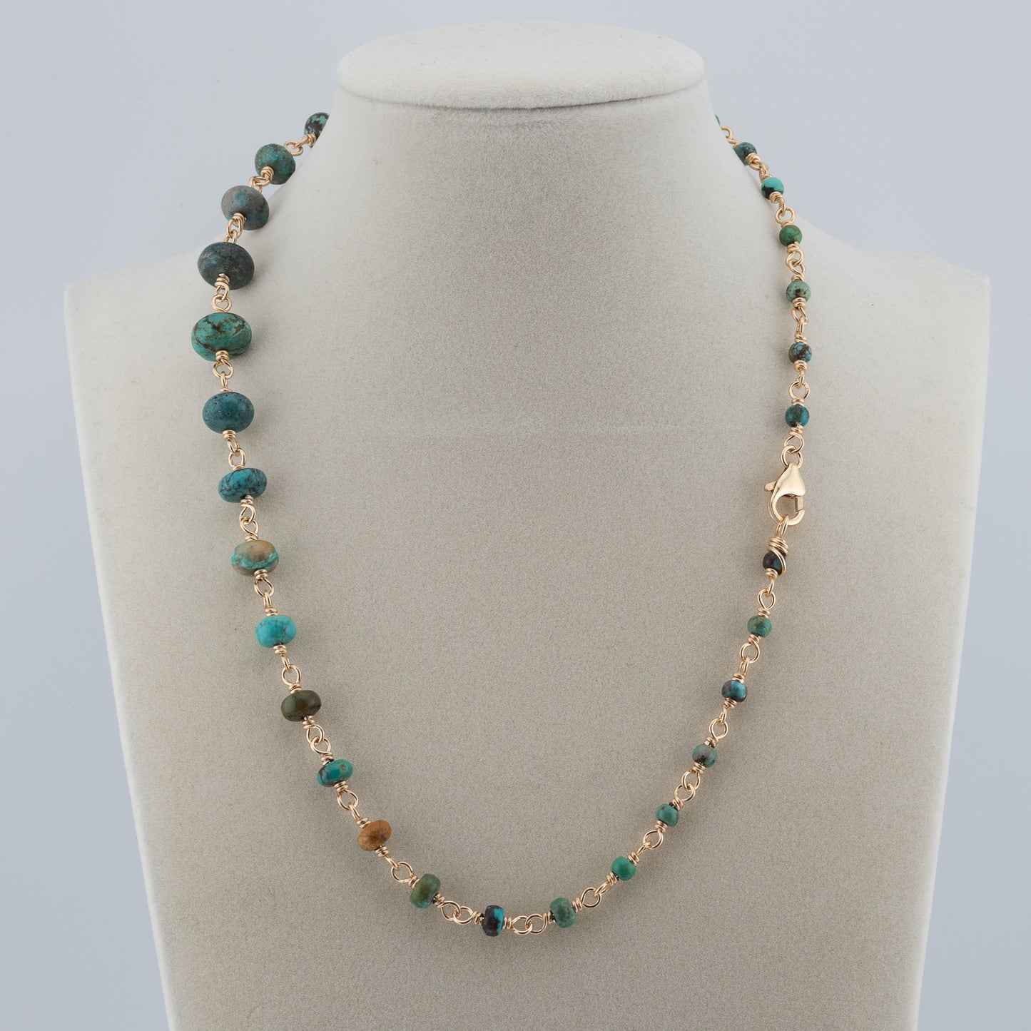 The Azure Earth Necklace – Graduated Turquoise