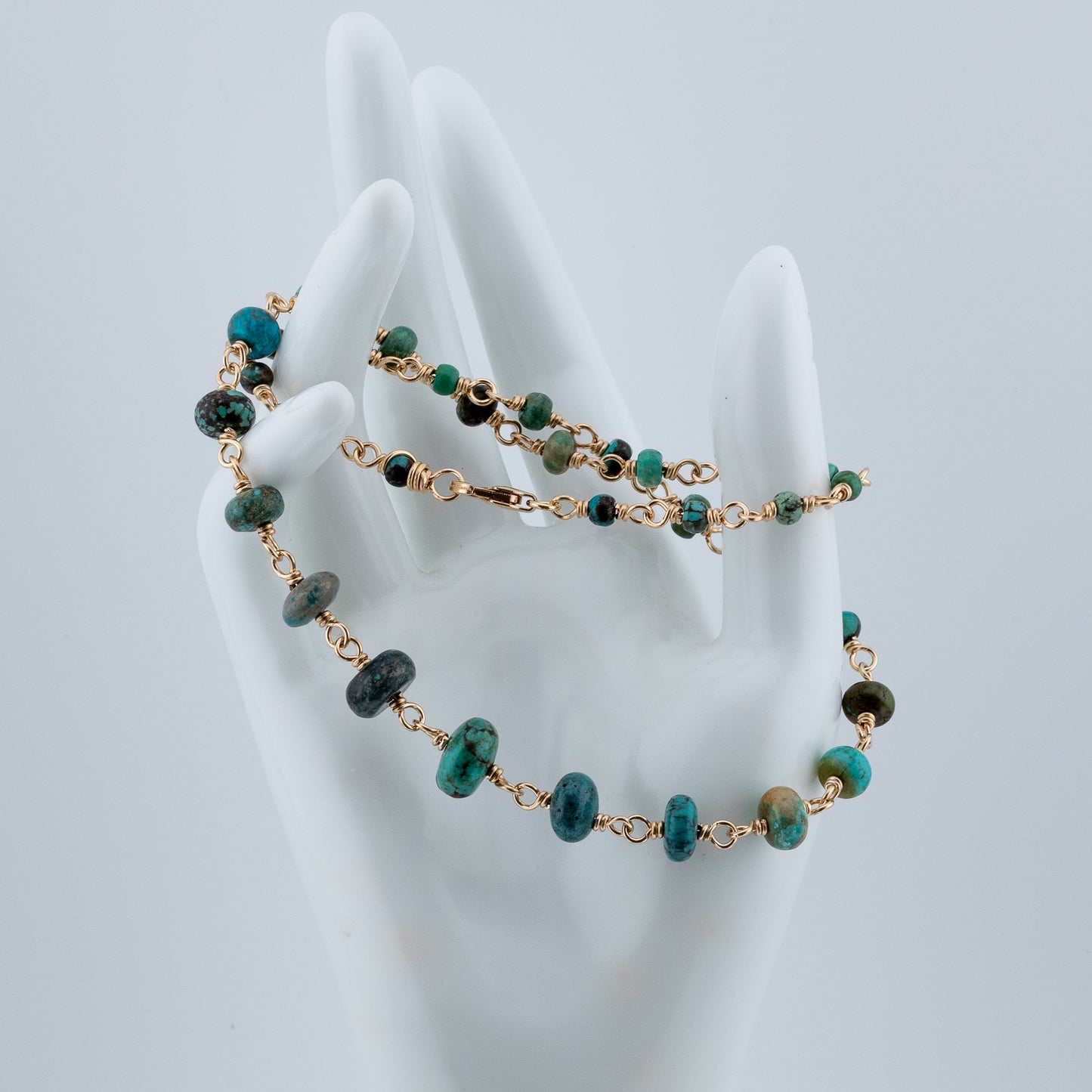 The Azure Earth Necklace – Graduated Turquoise