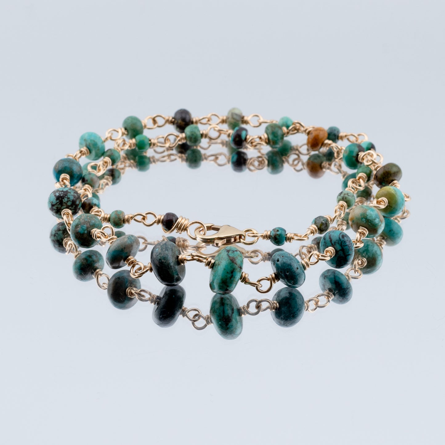 The Azure Earth Necklace – Graduated Turquoise