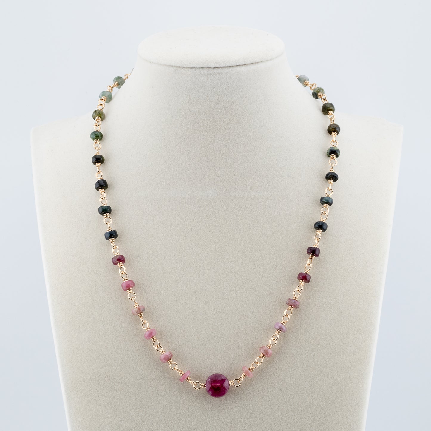 The Tourmaline Spectrum Necklace – Gradient Multi Color Tourmaline