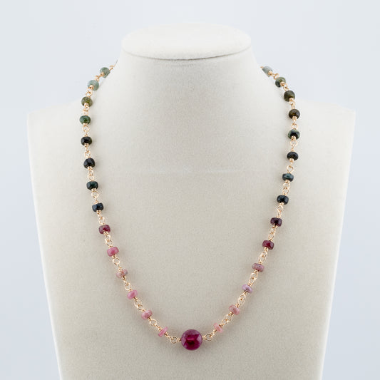 The Tourmaline Spectrum Necklace – Gradient Multi Color Tourmaline