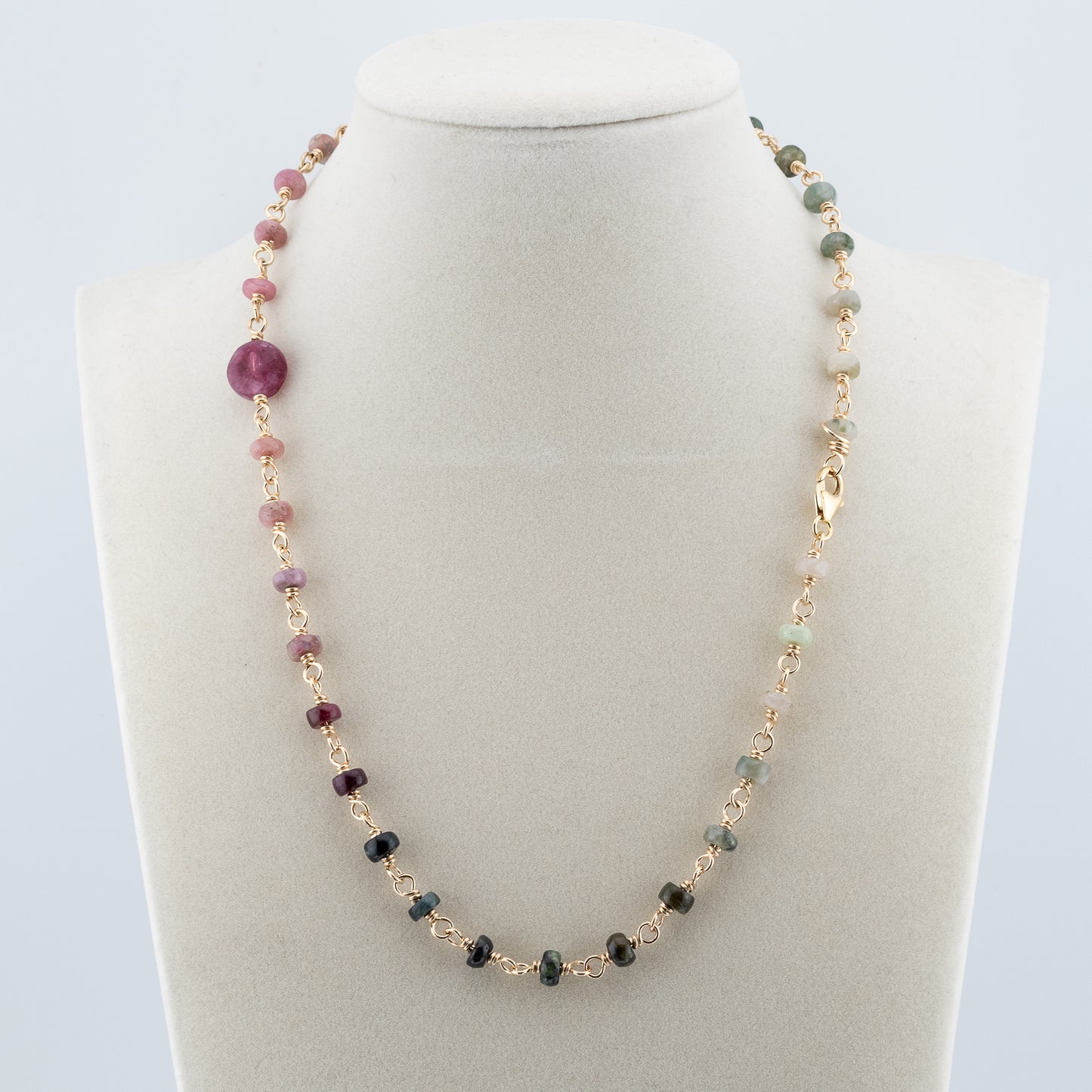 The Tourmaline Spectrum Necklace – Gradient Multi Color Tourmaline