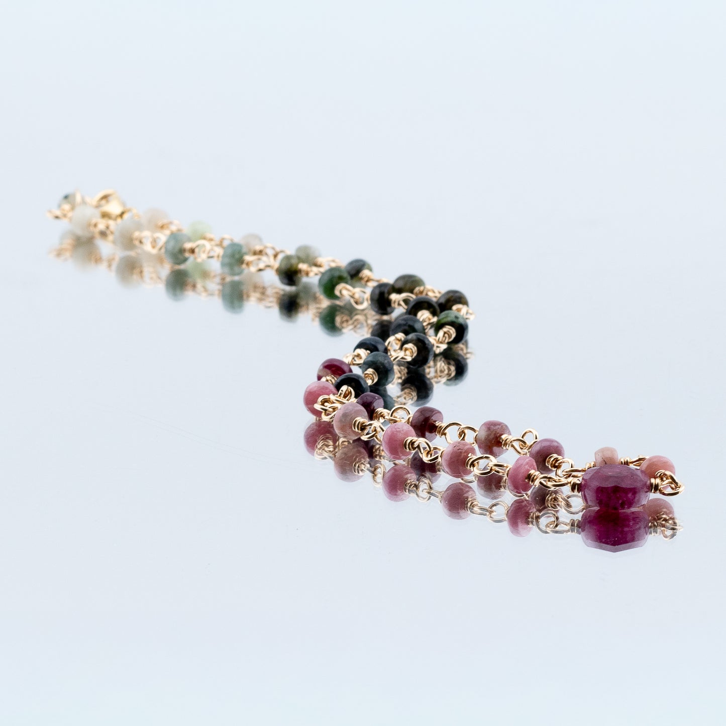The Tourmaline Spectrum Necklace – Gradient Multi Color Tourmaline