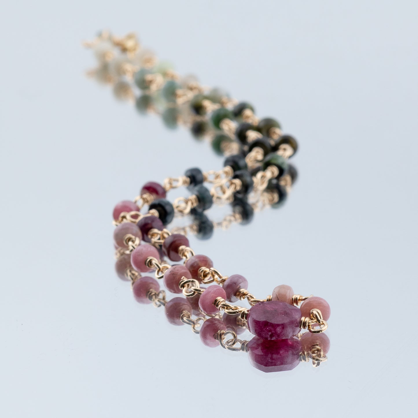 The Tourmaline Spectrum Necklace – Gradient Multi Color Tourmaline