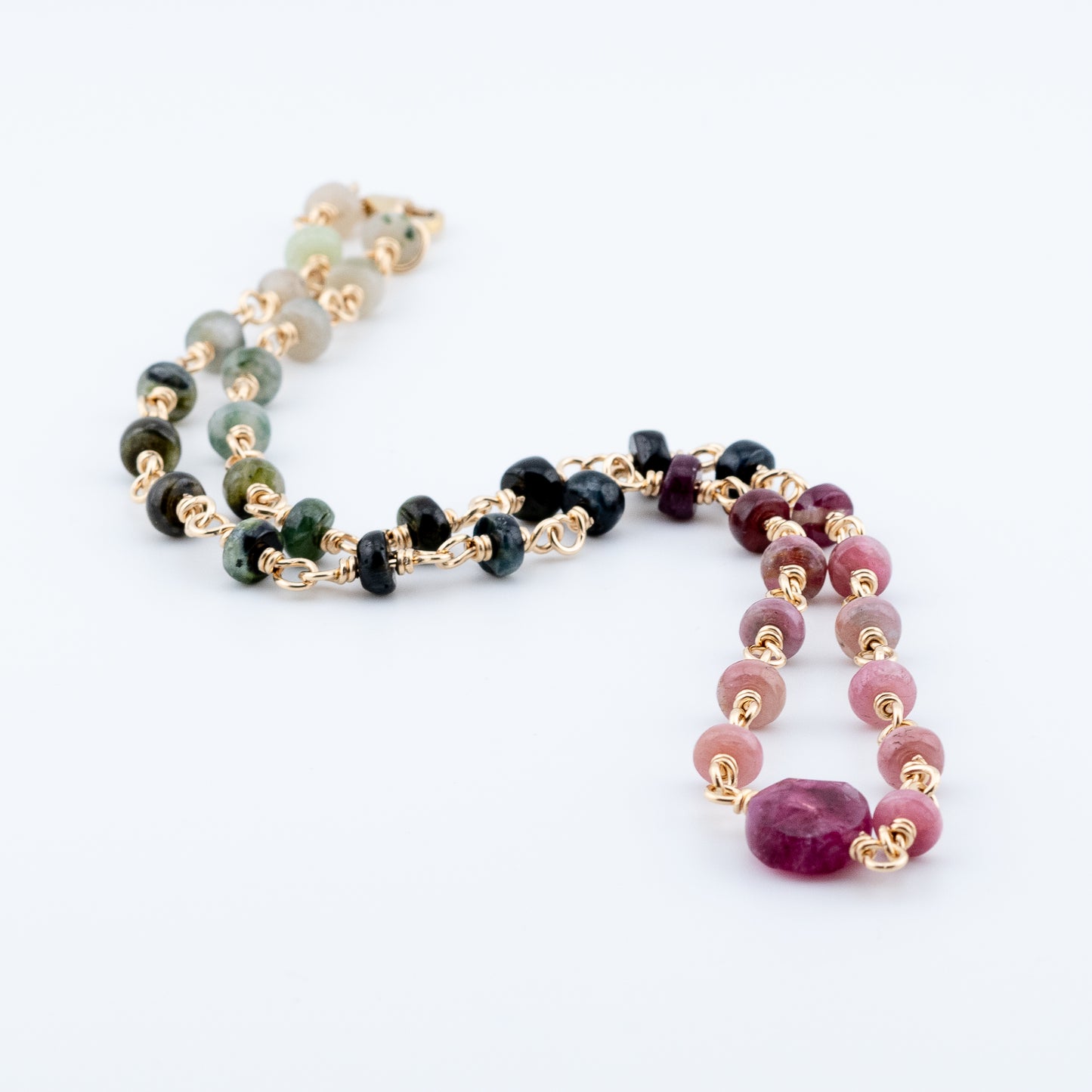 The Tourmaline Spectrum Necklace – Gradient Multi Color Tourmaline