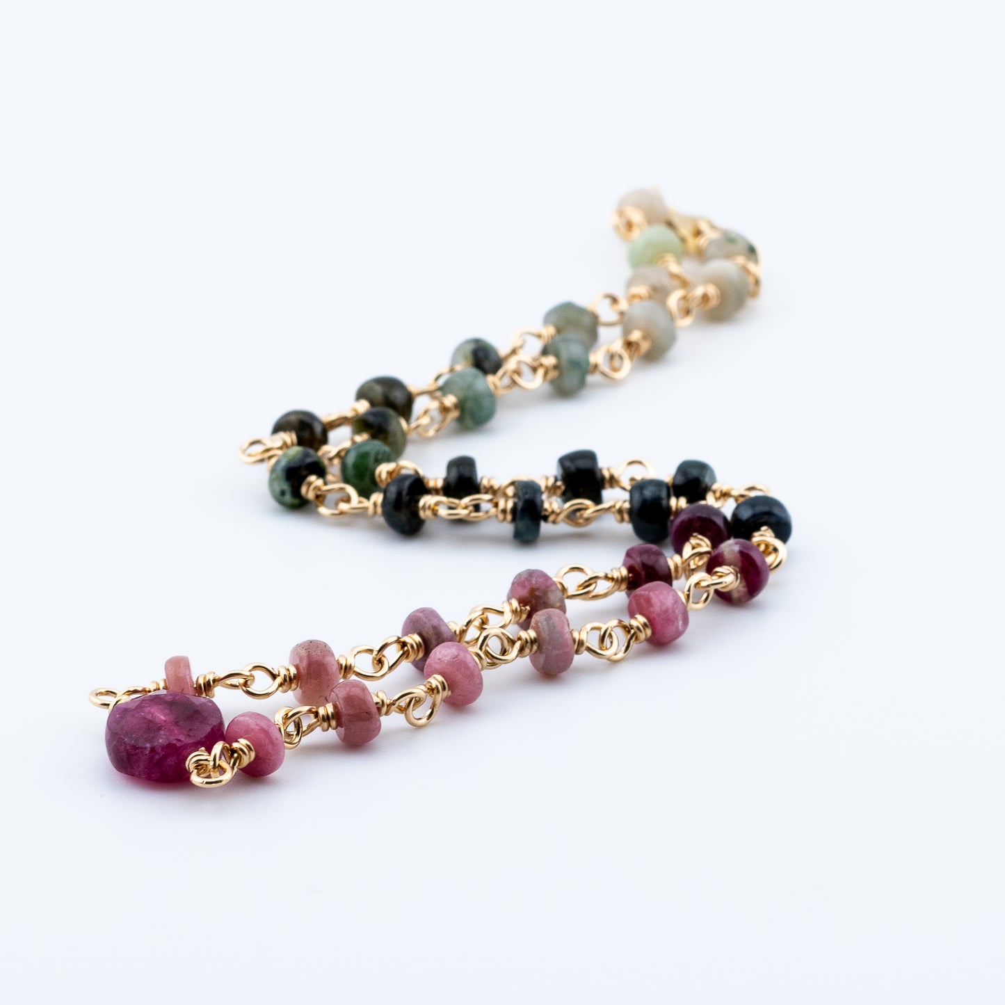 The Tourmaline Spectrum Necklace – Gradient Multi Color Tourmaline