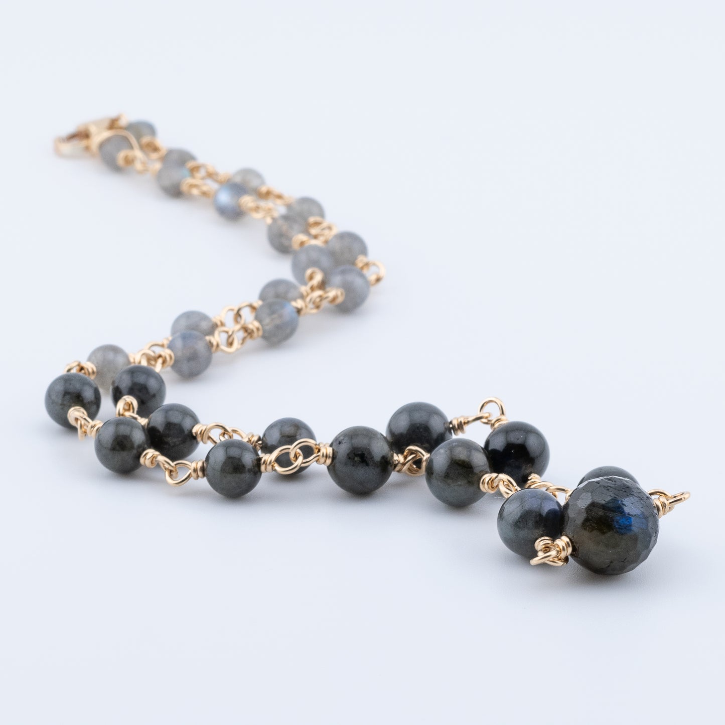 The Celestial Echo Necklace – Graduated Labradorite