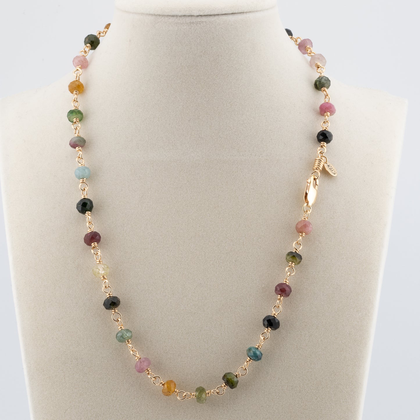 The Chromatic Prism -  Multi-Color Tourmaline Necklace