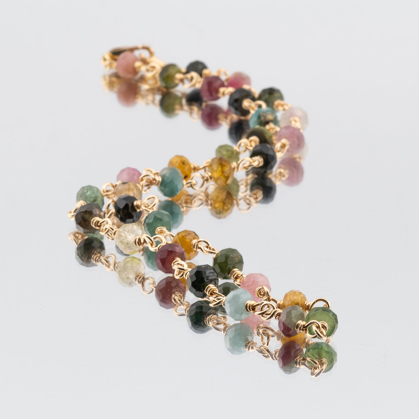 The Chromatic Prism -  Multi-Color Tourmaline Necklace