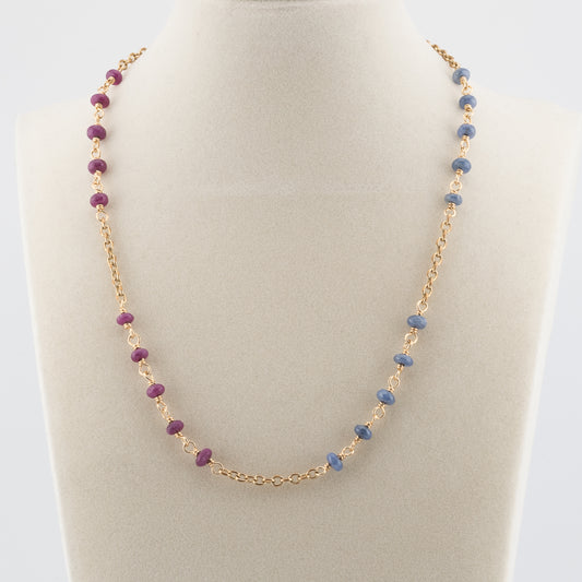Ruby and Sapphire Necklace