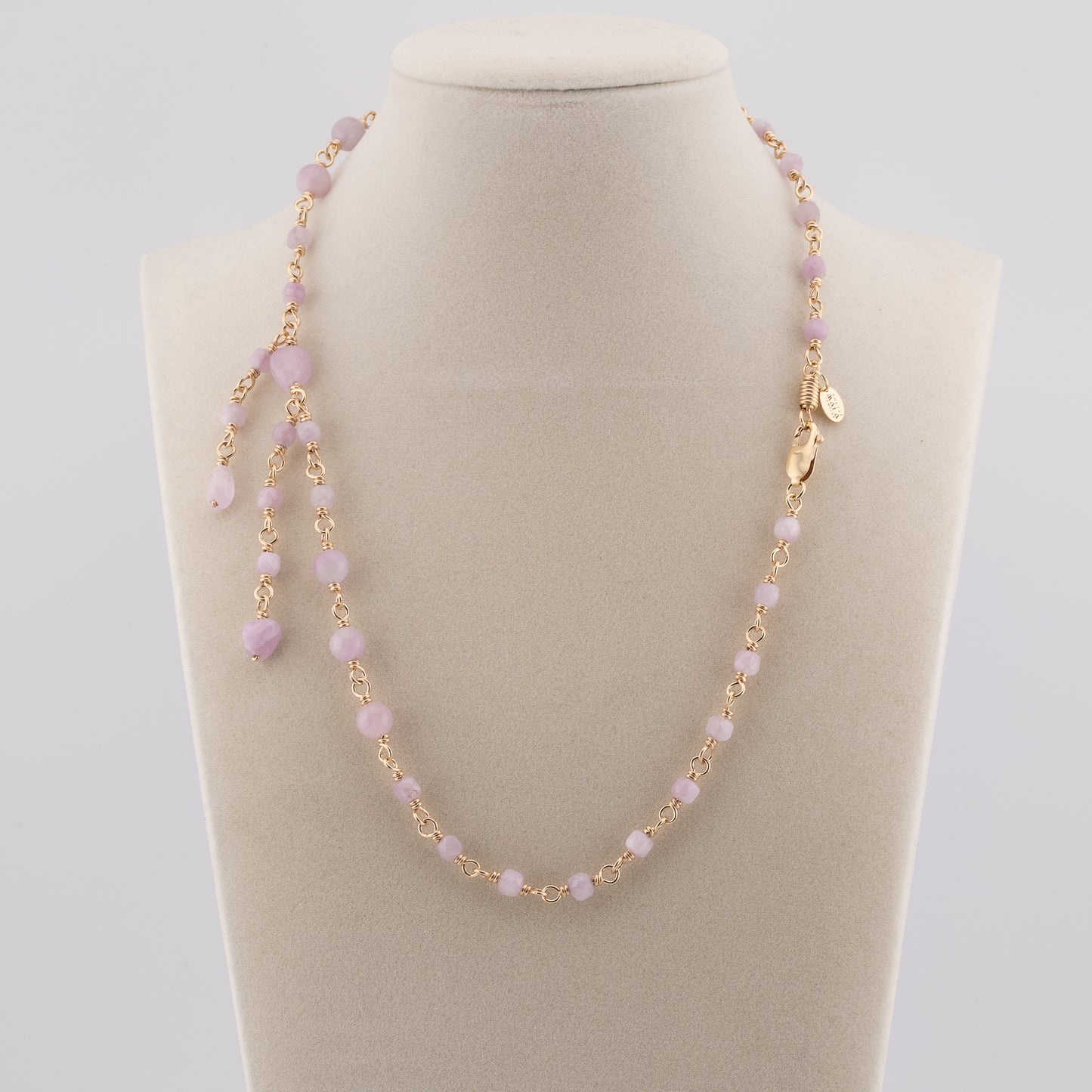 The Lilac Cascade Necklace – Kunzite
