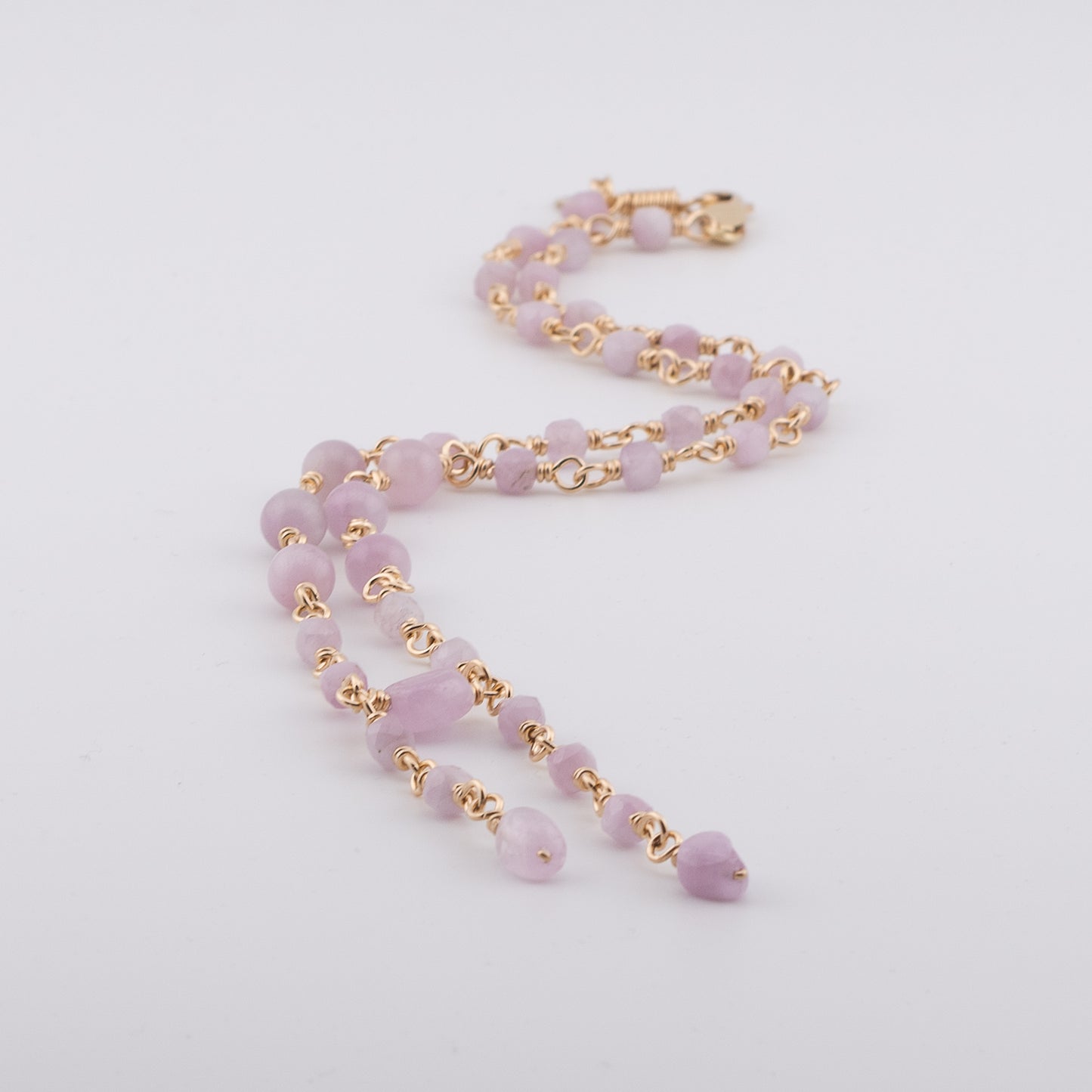 The Lilac Cascade Necklace – Kunzite