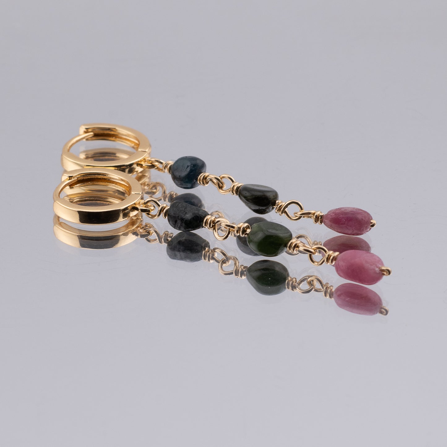 Multi-Color Tourmaline Earrings