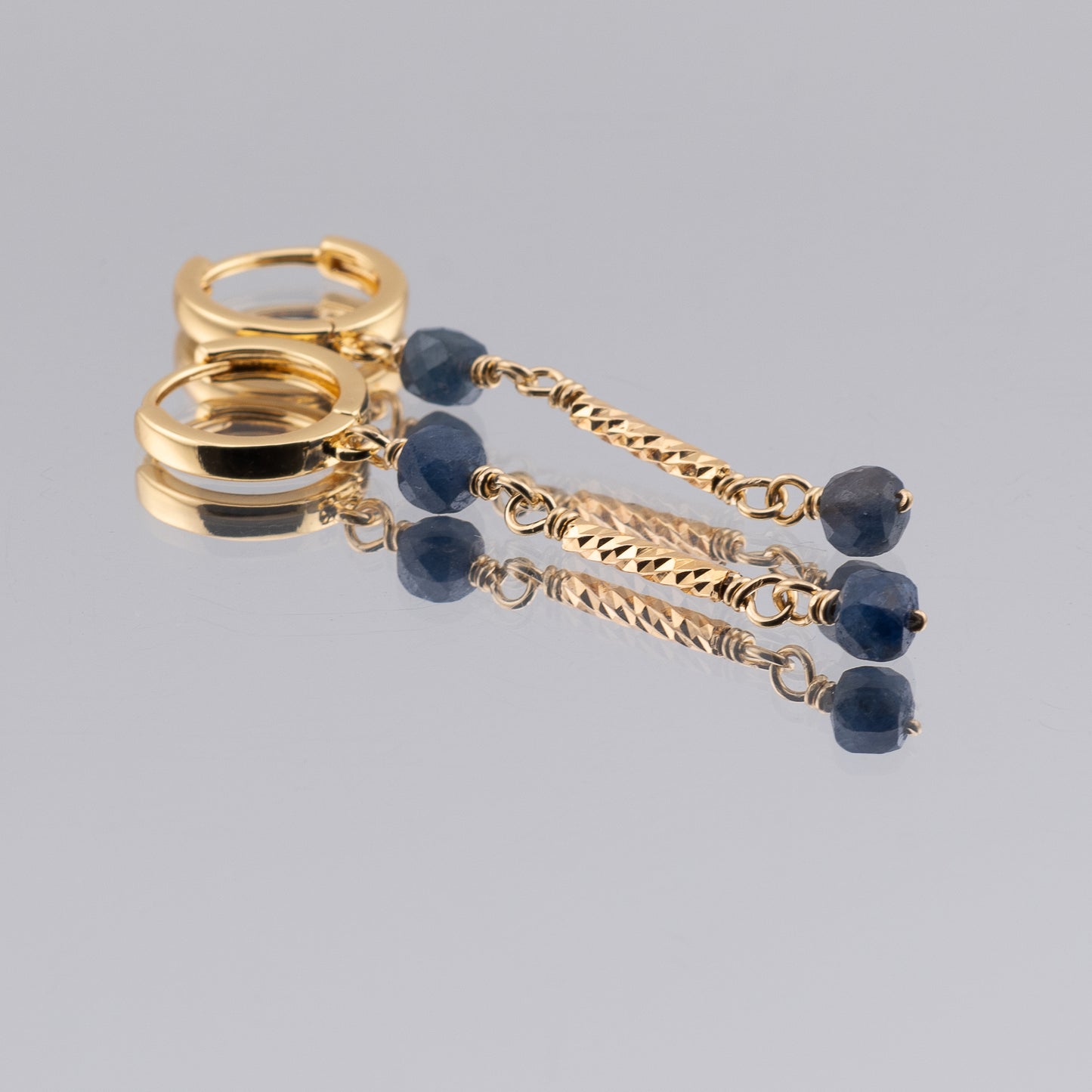 Blue Sapphire Earrings