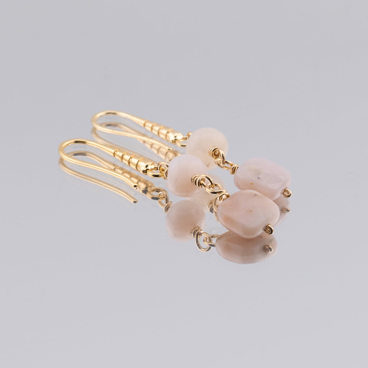 Pink Opal Earrings