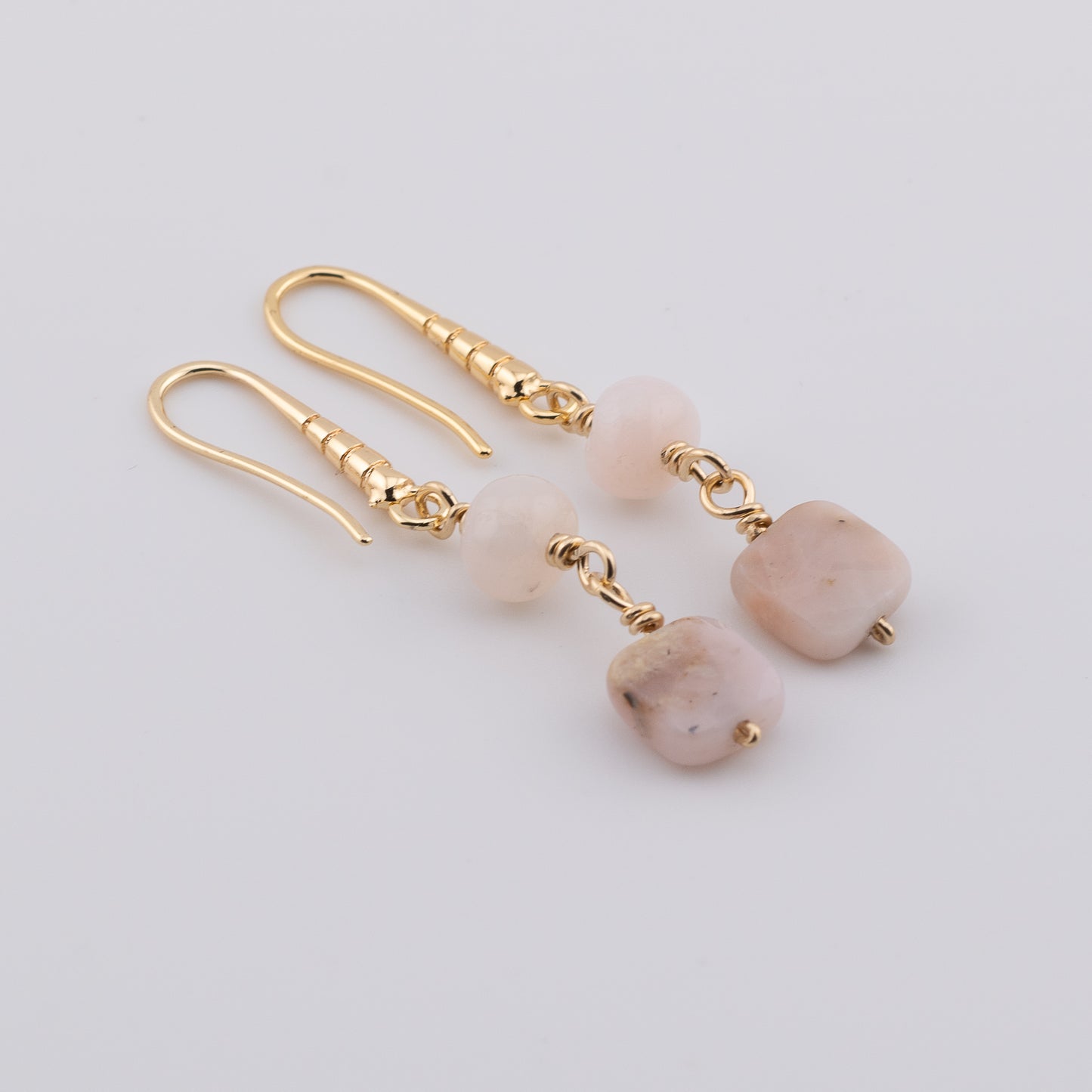 Pink Opal Earrings