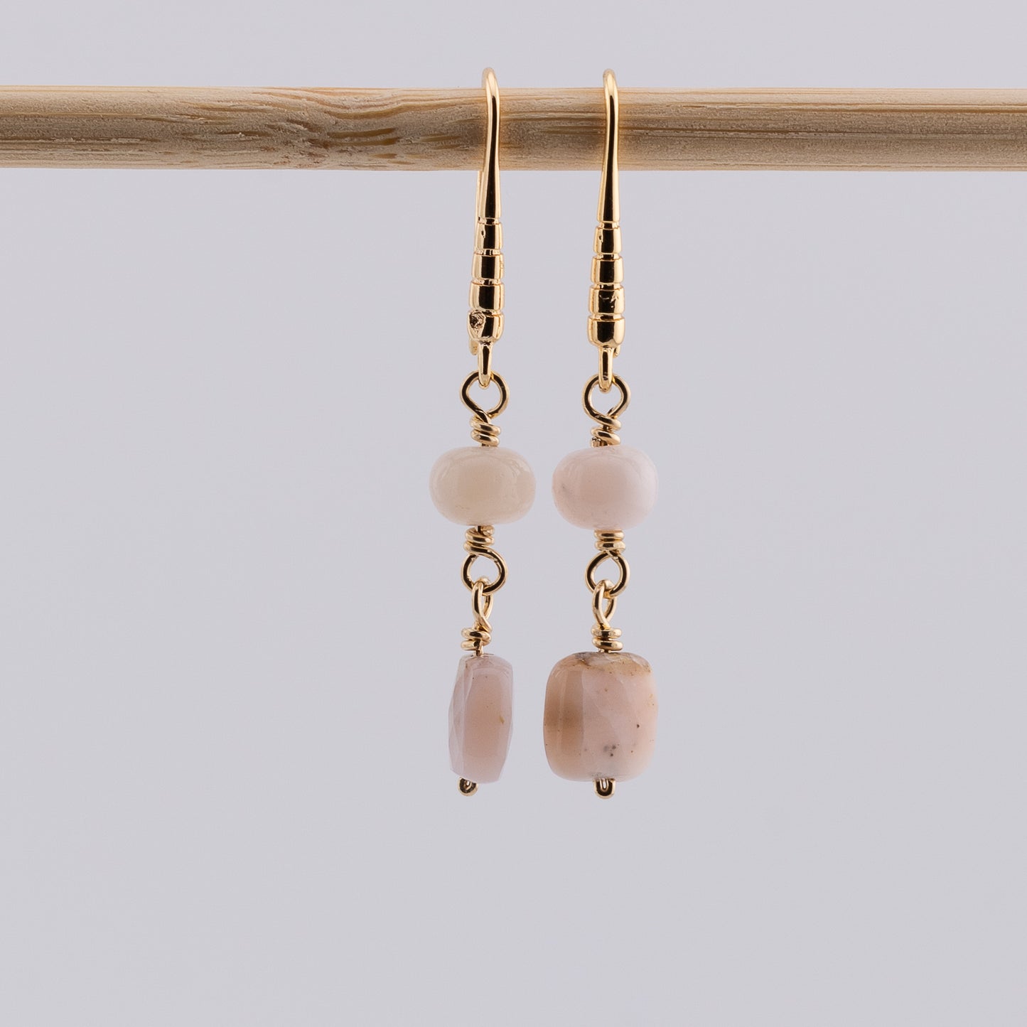 Pink Opal Earrings