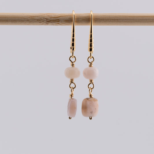 Pink Opal Earrings
