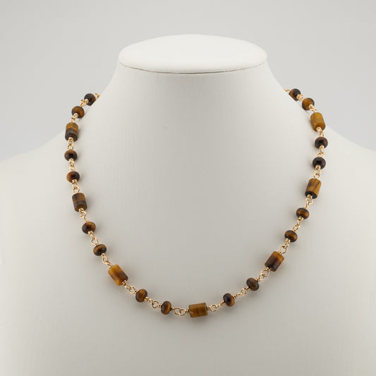 The Roaring Ember Chain - Golden Tiger’s Eye