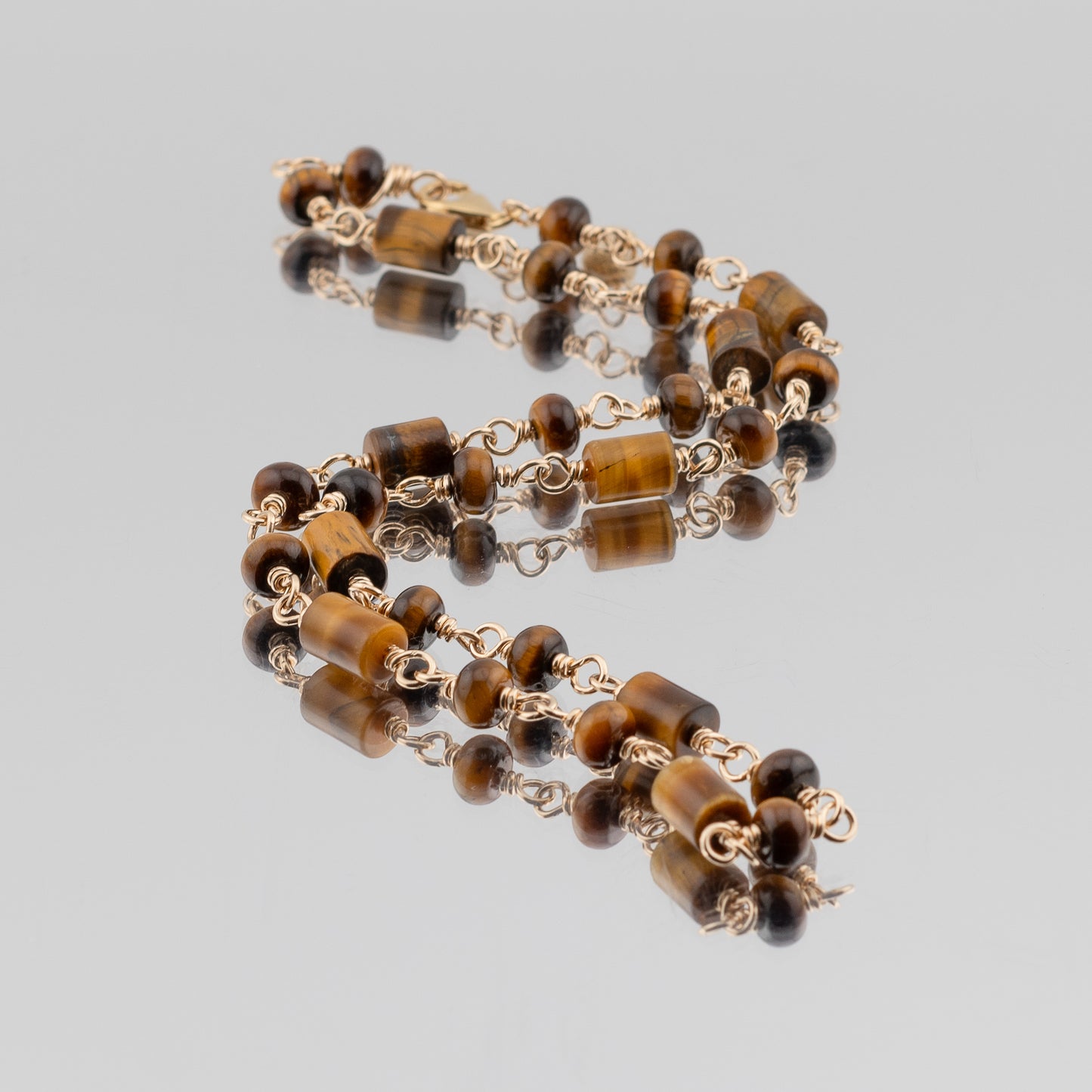 The Roaring Ember Chain - Golden Tiger’s Eye