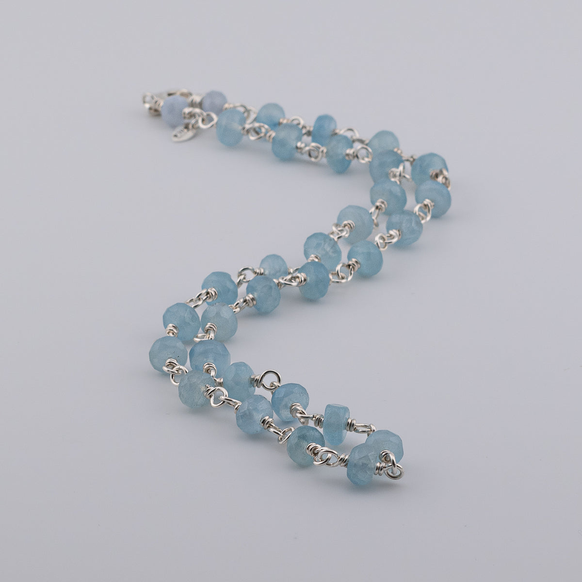 The Ocean Mist Necklace - Aquamarine & Continuum Silver